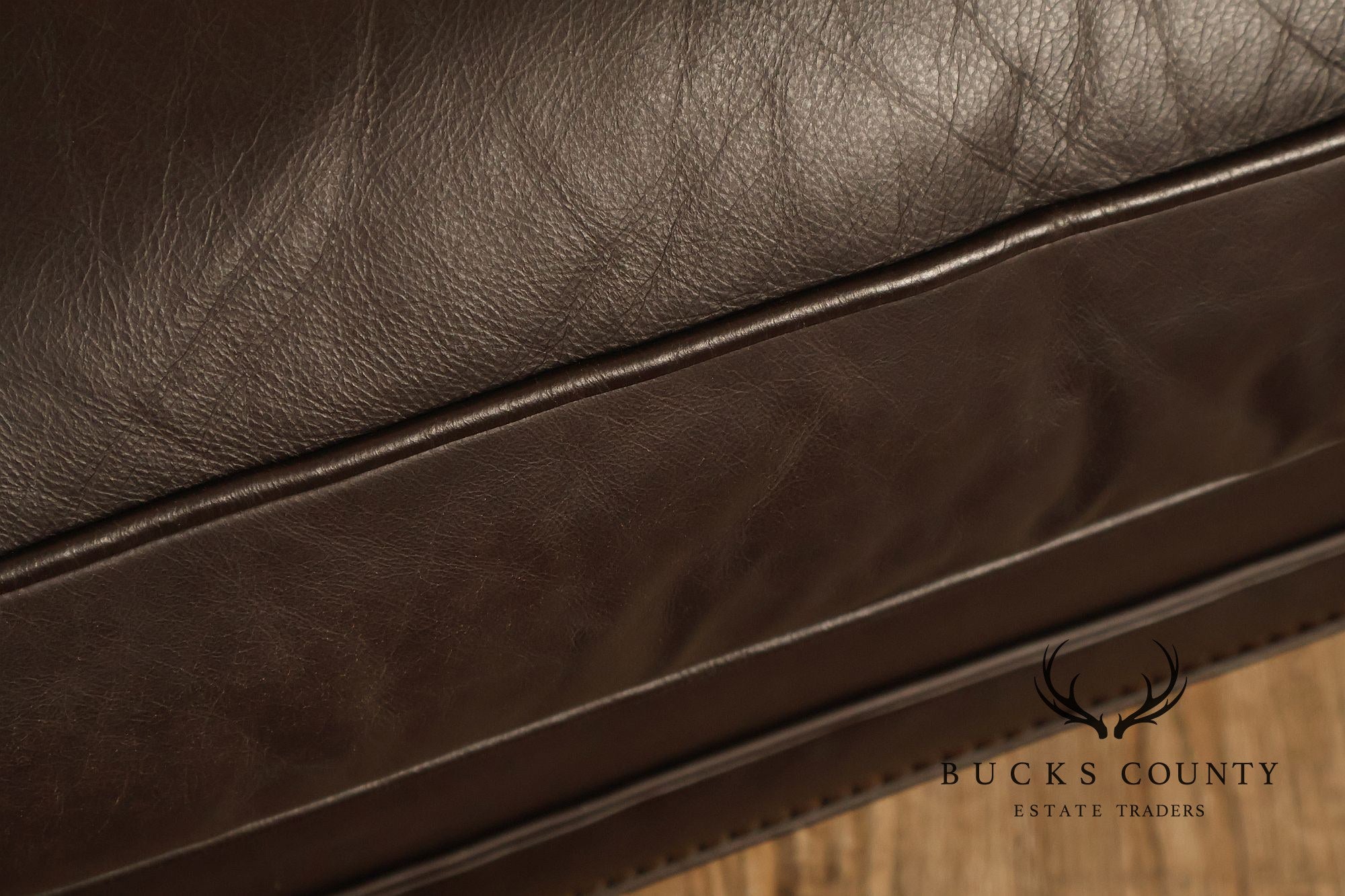 Baker Furniture Pair of Leather Club Chairs