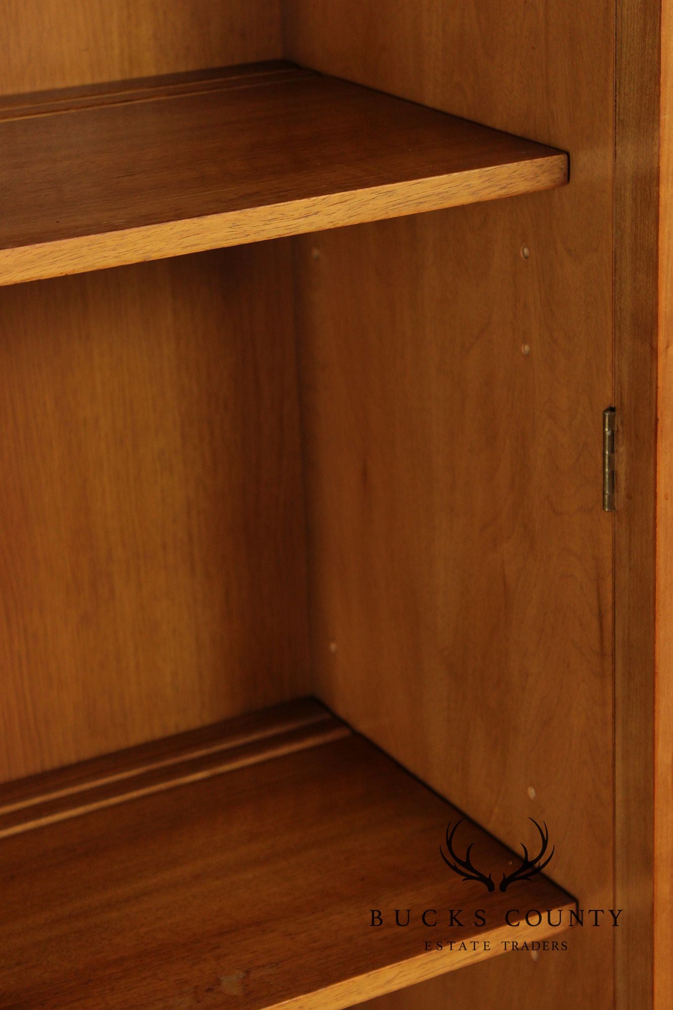 John Widdicomb Mid-Century Modern Walnut Credenza Bookcase Cabinet