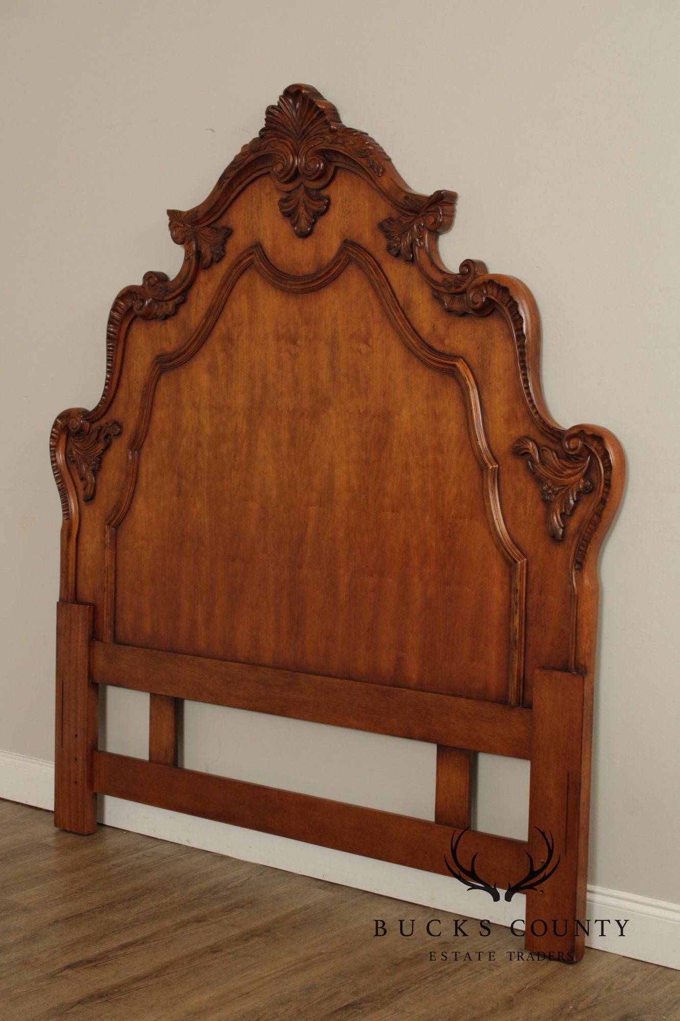 Century Furniture French Style Coeur de France Cherry Queen Headboard