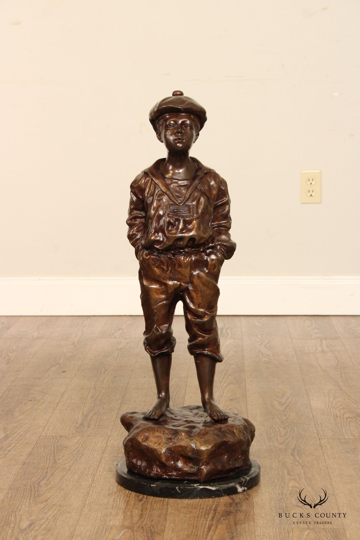 Whistling Boy 'Le Siffleur' Bronze Sculpture, After Victor Szczeblewski