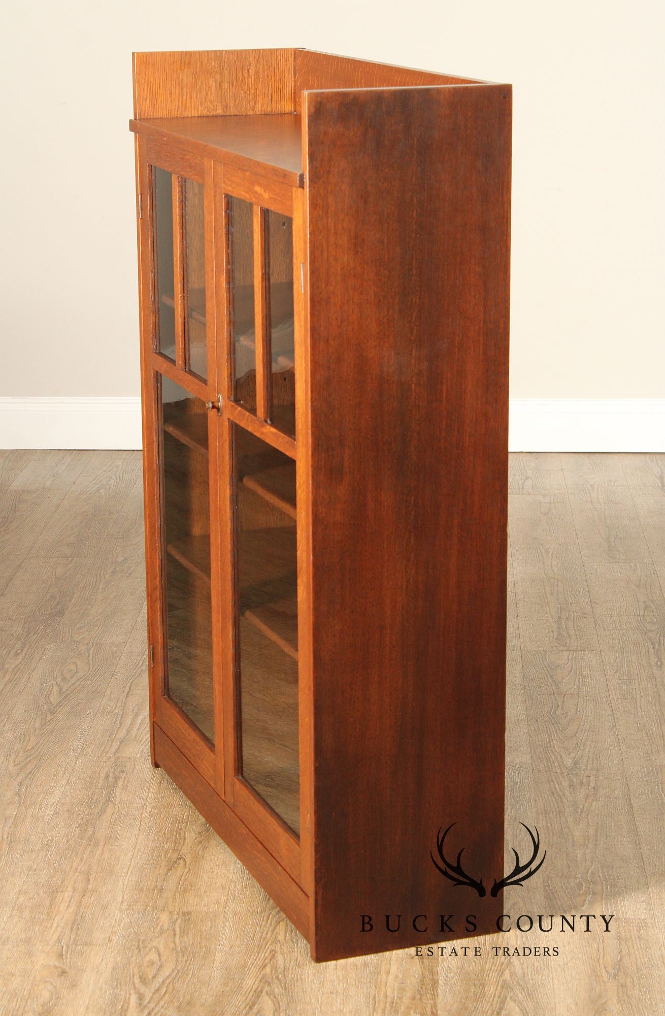 Limbert Antique Mission Oak Two Door Bookcase