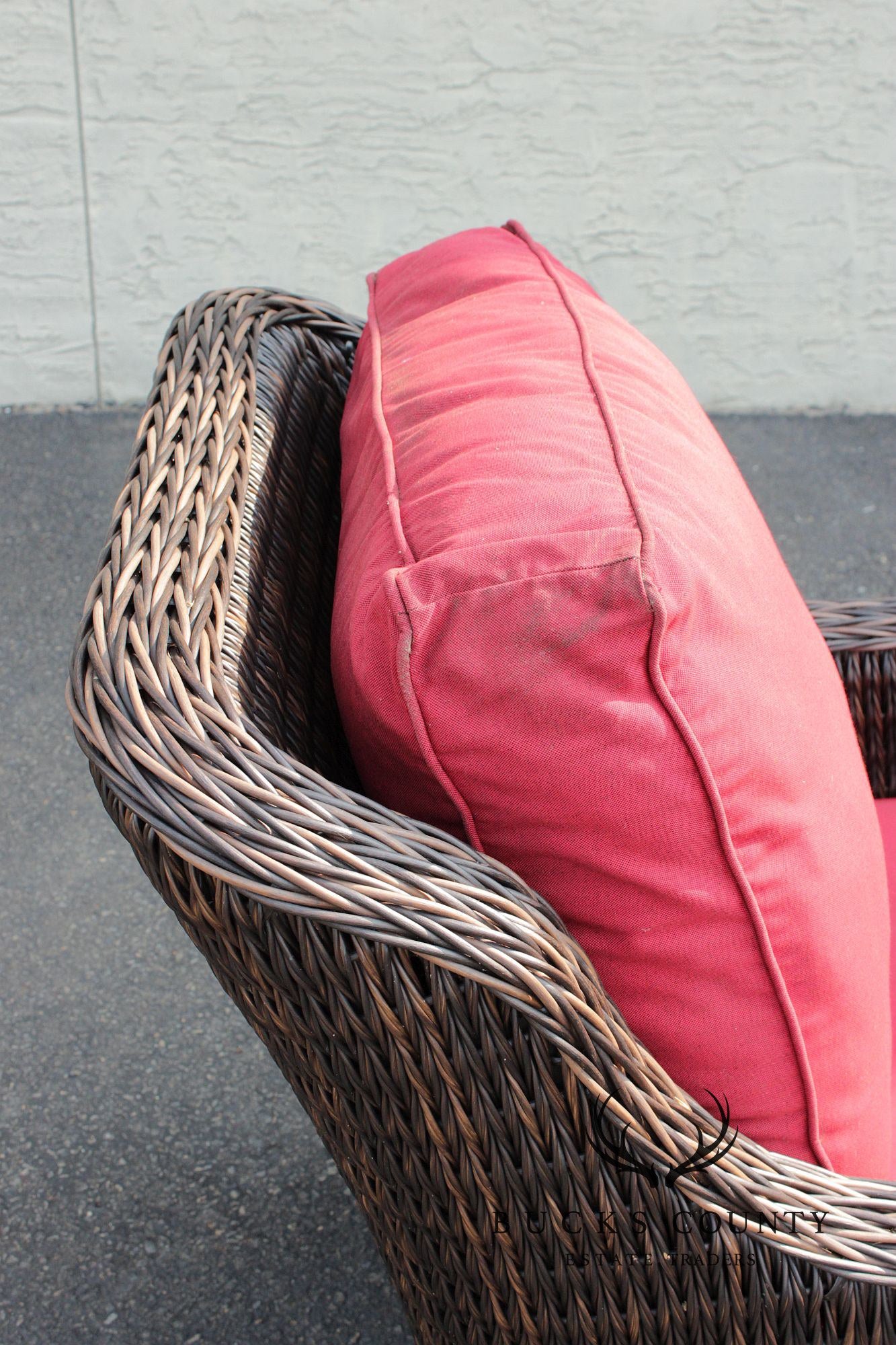 Patio Renaissance Pair of 'Monticello' Lounge Chairs and Ottomans