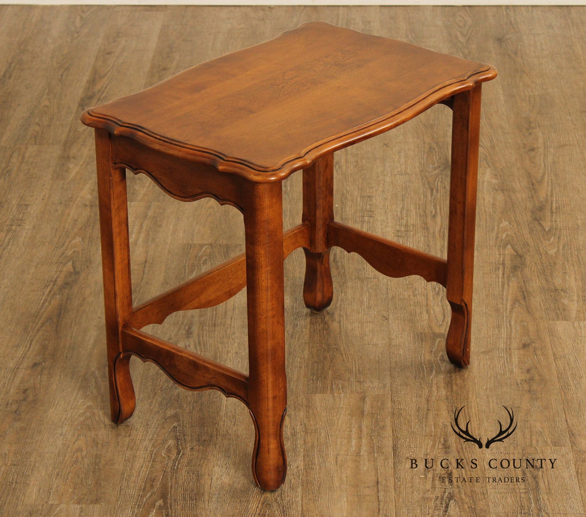 Ethan Allen French Country Style Maple Nesting Tables