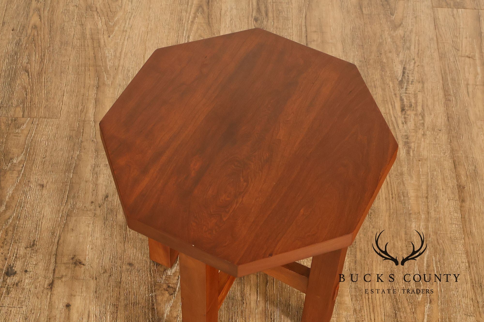 Stickley Mission Collection Cherry Octagonal Tabouret