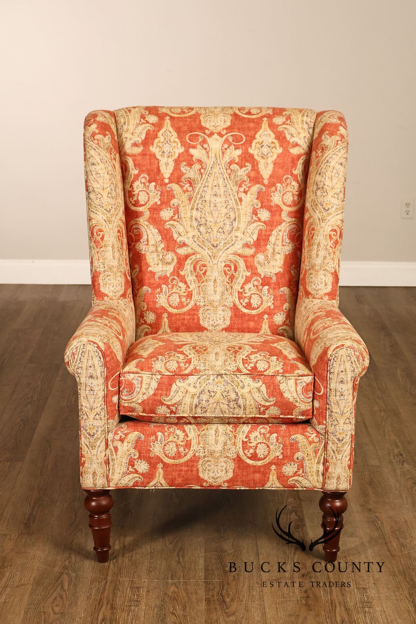 Craftmaster Upholstered Wing Back Armchair