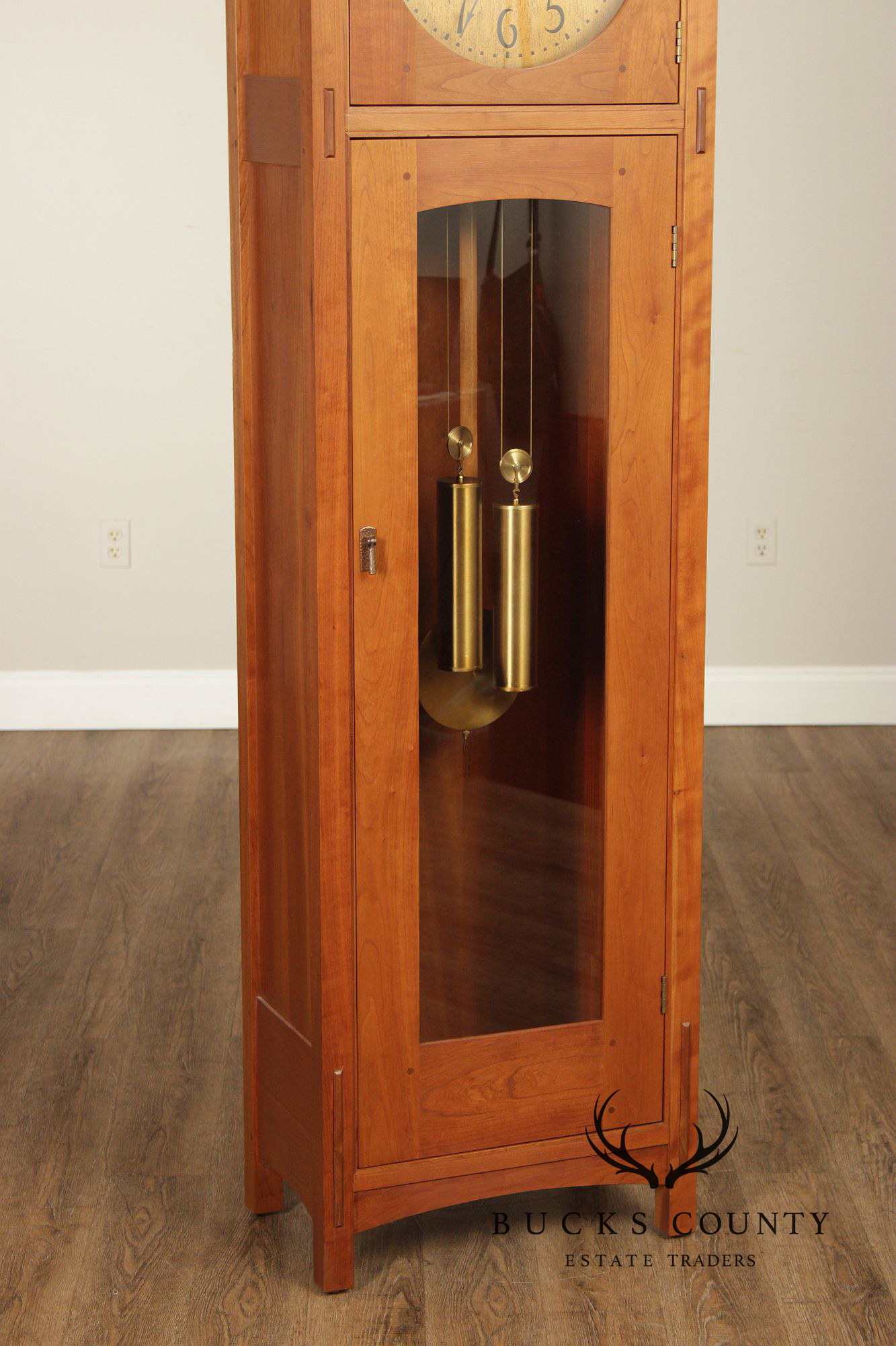 Stickley Mission Collection Cherry Tall Case Clock