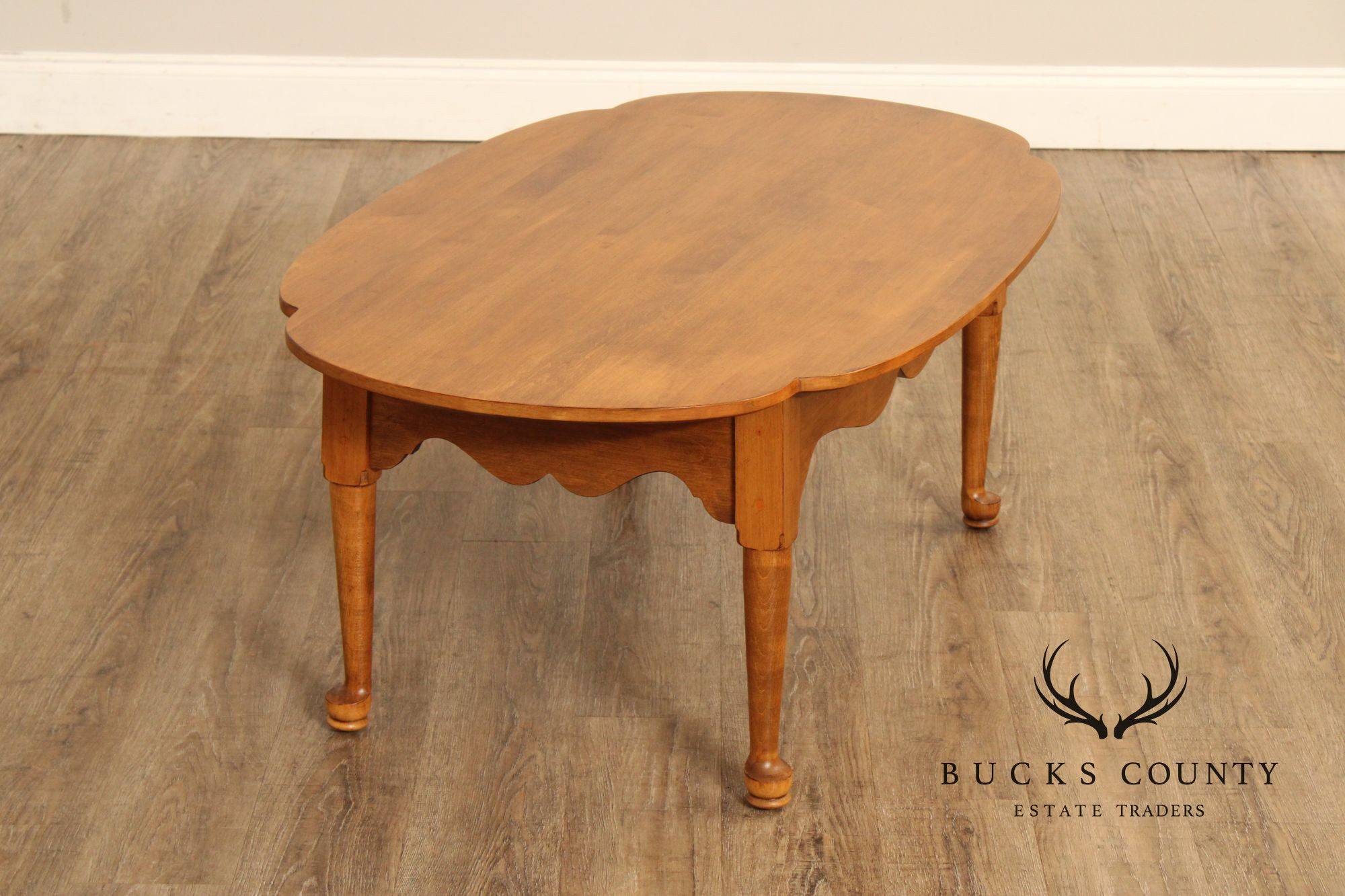 Ethan Allen Early American Style Maple Coffee Table