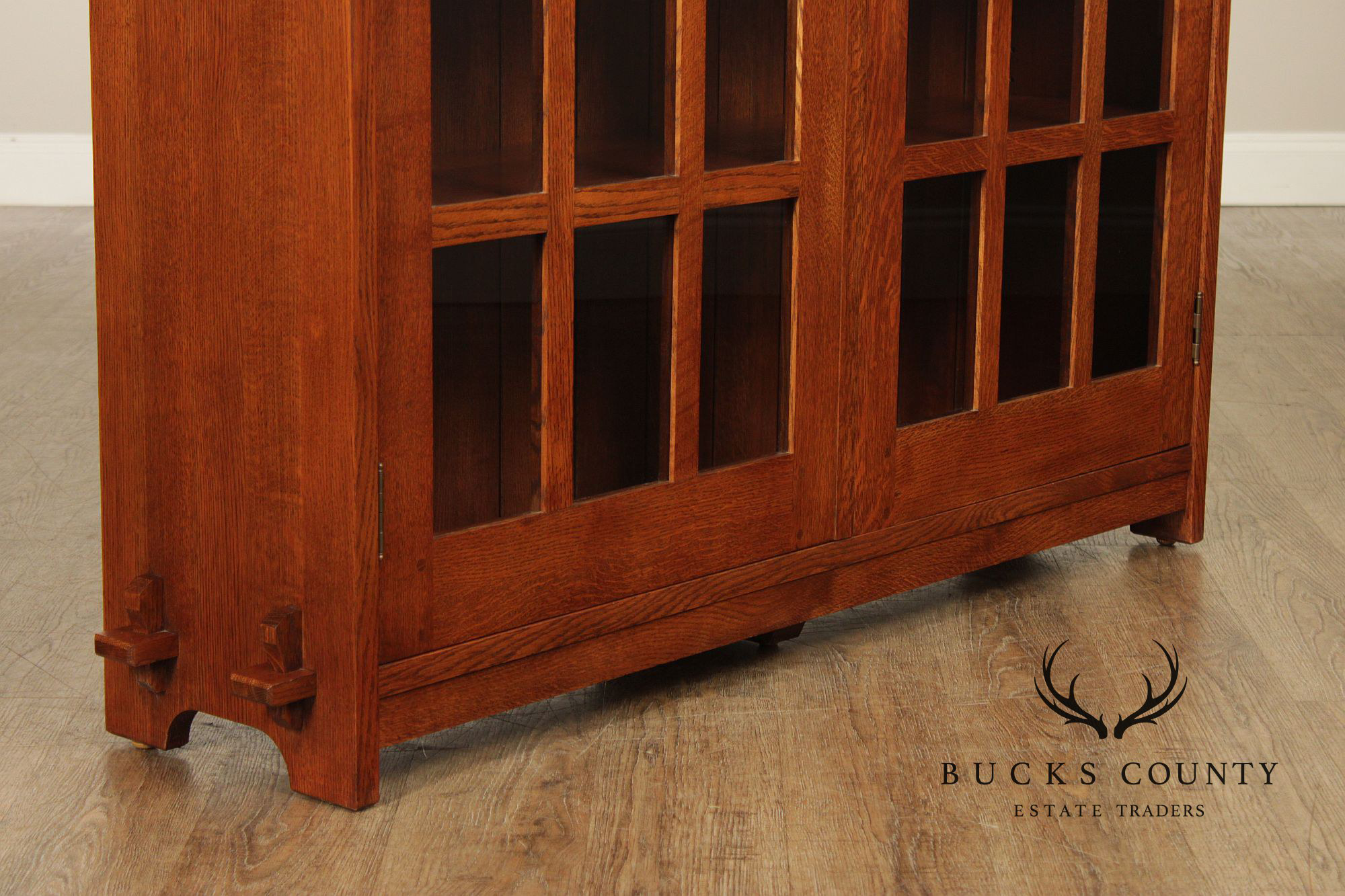 Stickley Mission Collection Oak Two Door Bookcase