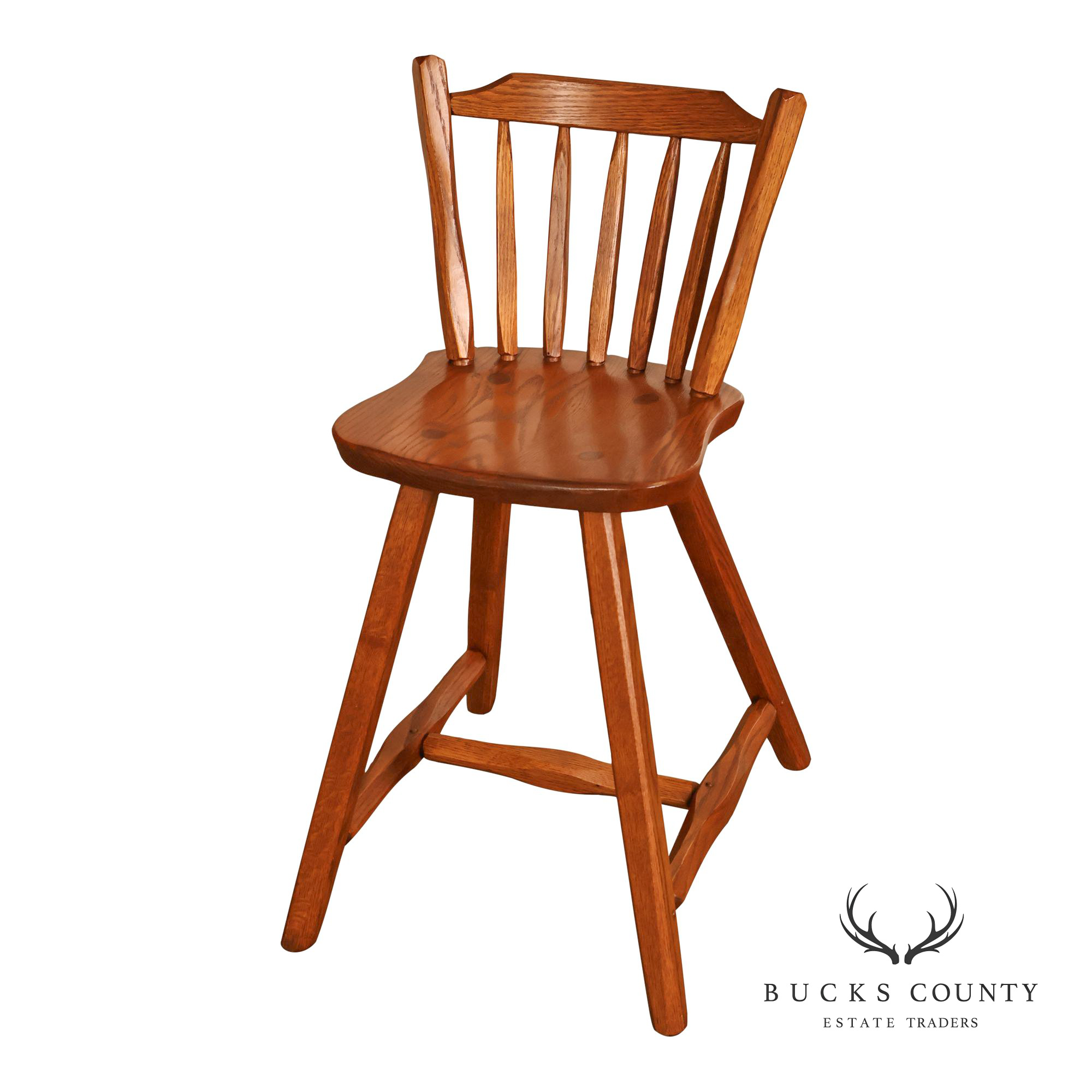 Hunt Country Furniture Solid Oak Occasional Height Stool