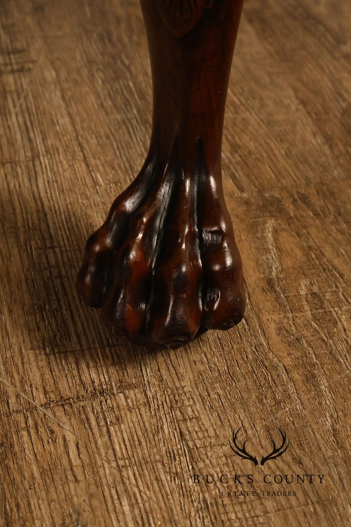 Georgian Style Carved Mahogany Armchair
