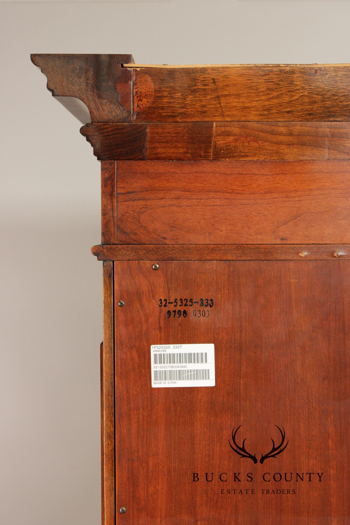 Ethan Allen 'Tuscany' Carved Two Door Armoire