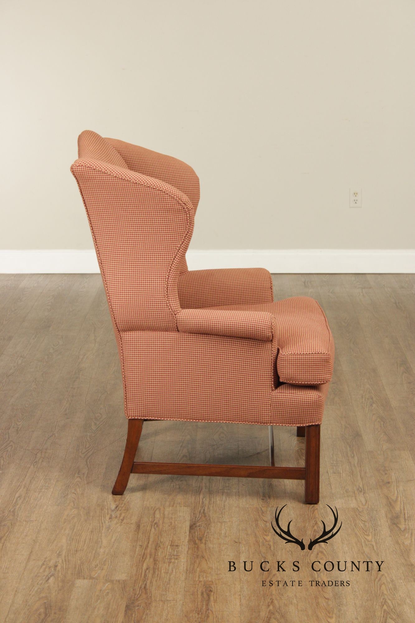 Kittinger Williamsburg Adaptation Pair of Mahogany Wing Chairs