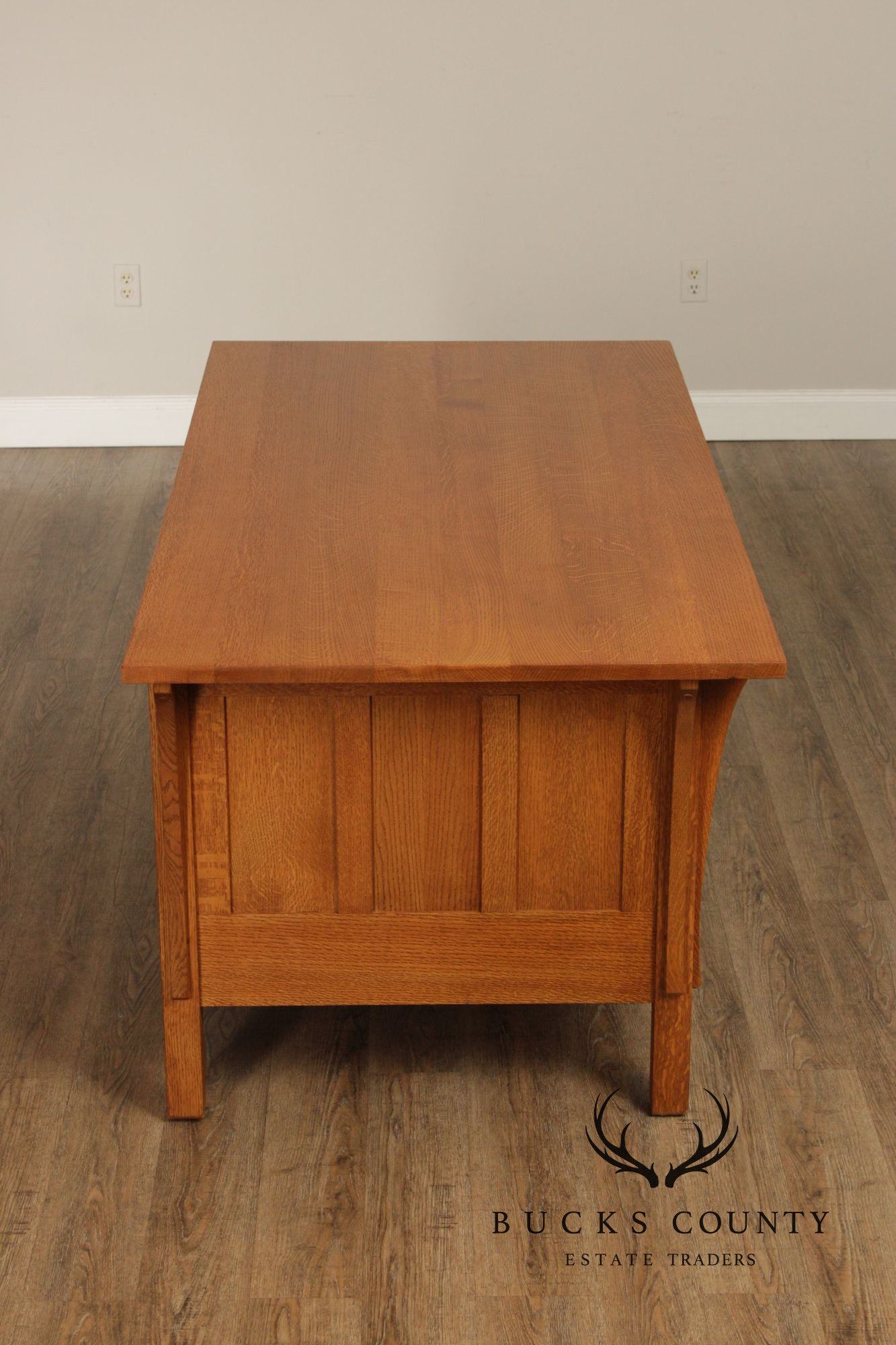 Stickley Mission Collection Oak Executive Desk