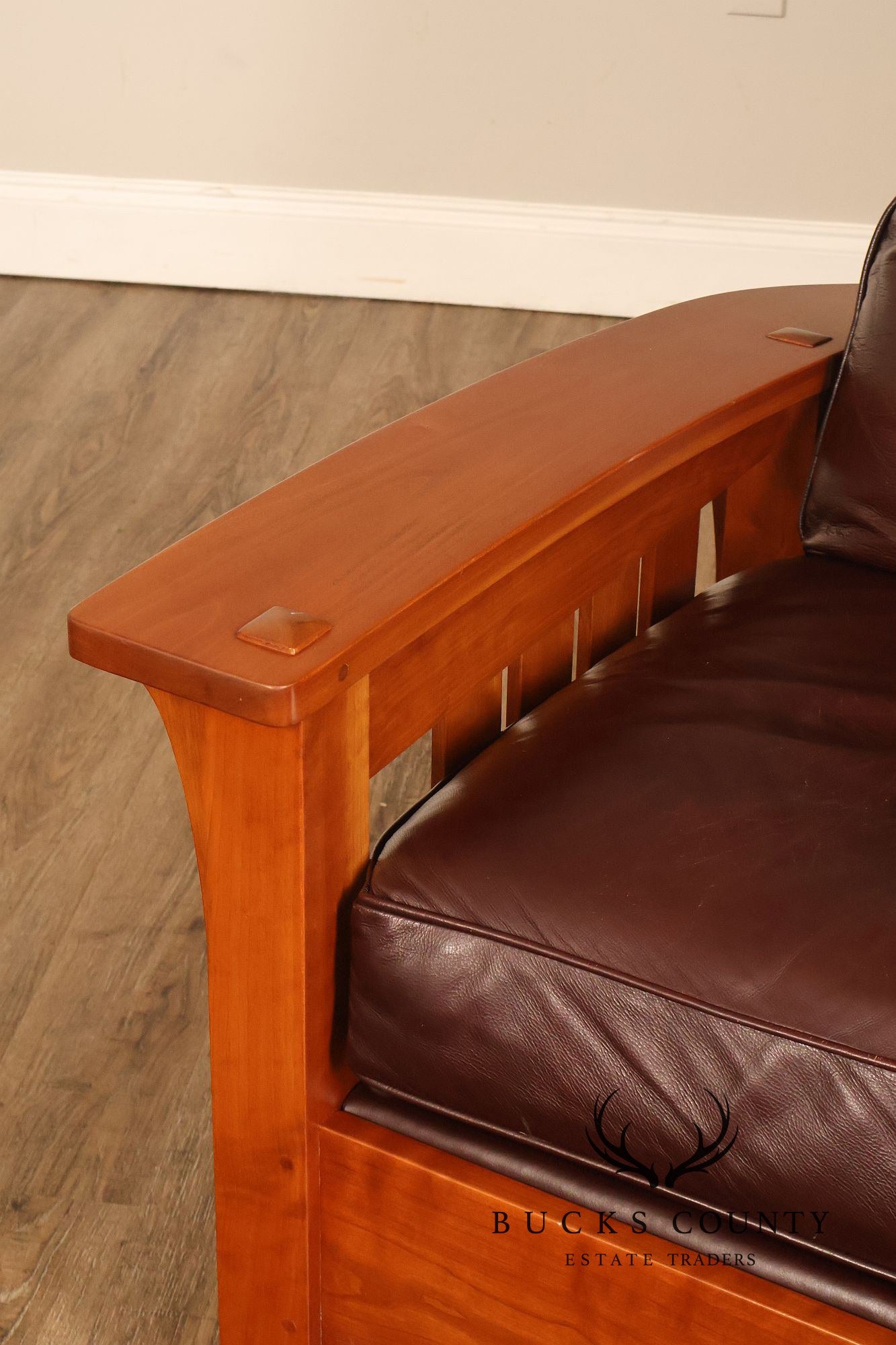 Stickley Mission Collection Cherry Bow Arm Morris Chair