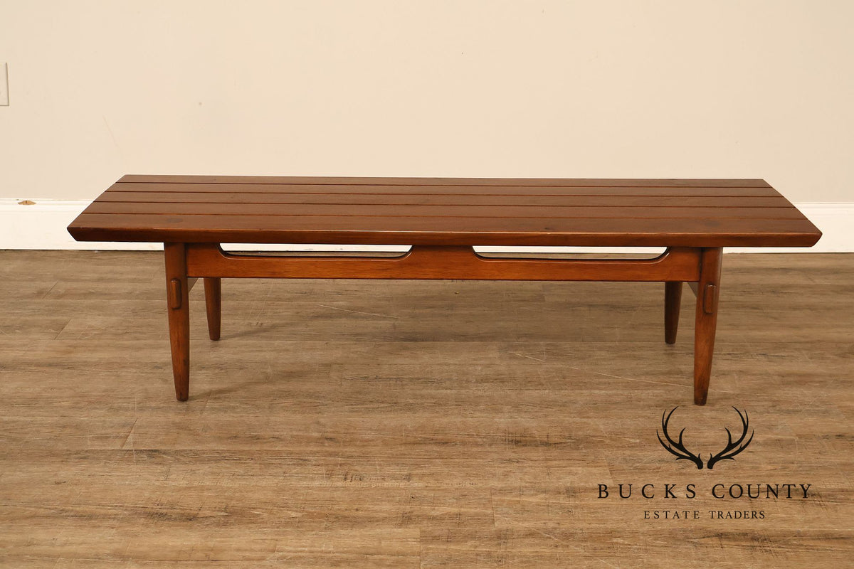 American Of Martinsville Furniture Slat Top Bench