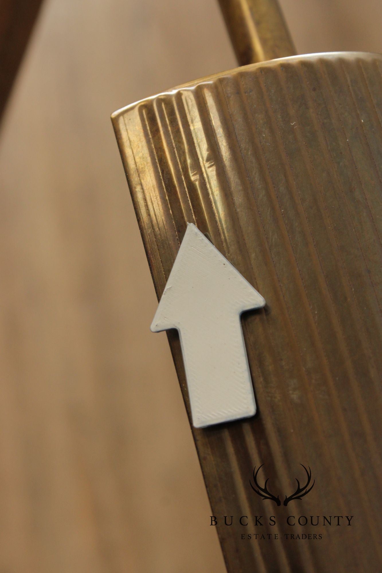 Leviton Mid-Century Modern Style Brass Adjustable Floor Lamp