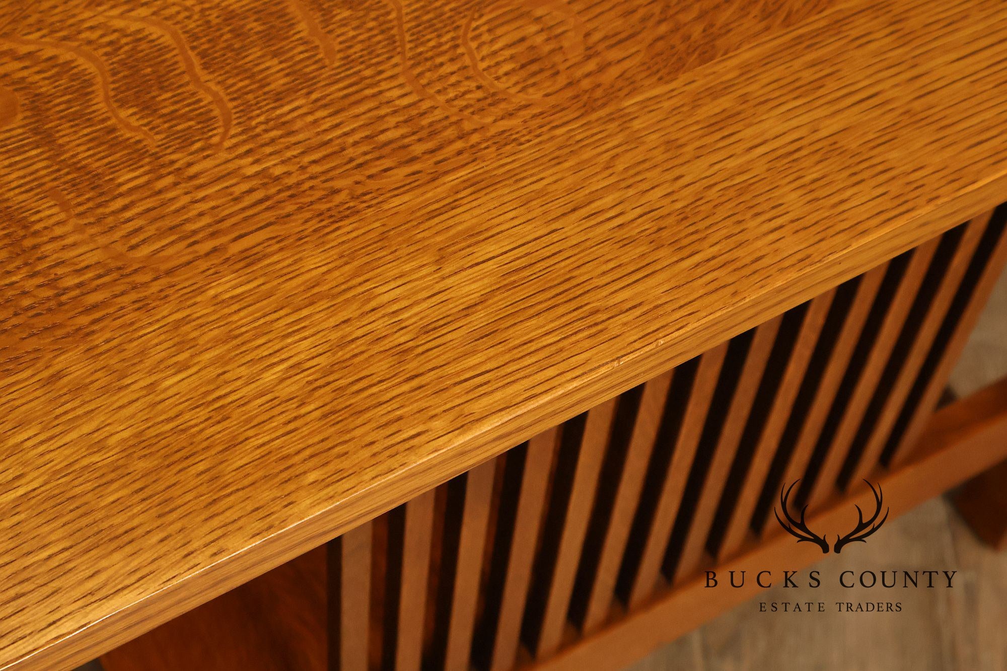 Stickley Mission Collection Oak Spindle Lamp Table