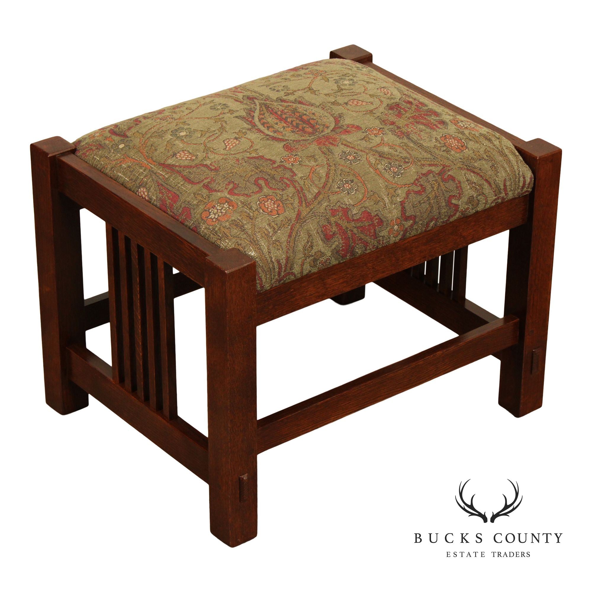 Stickley Mission Collection Oak Footstool