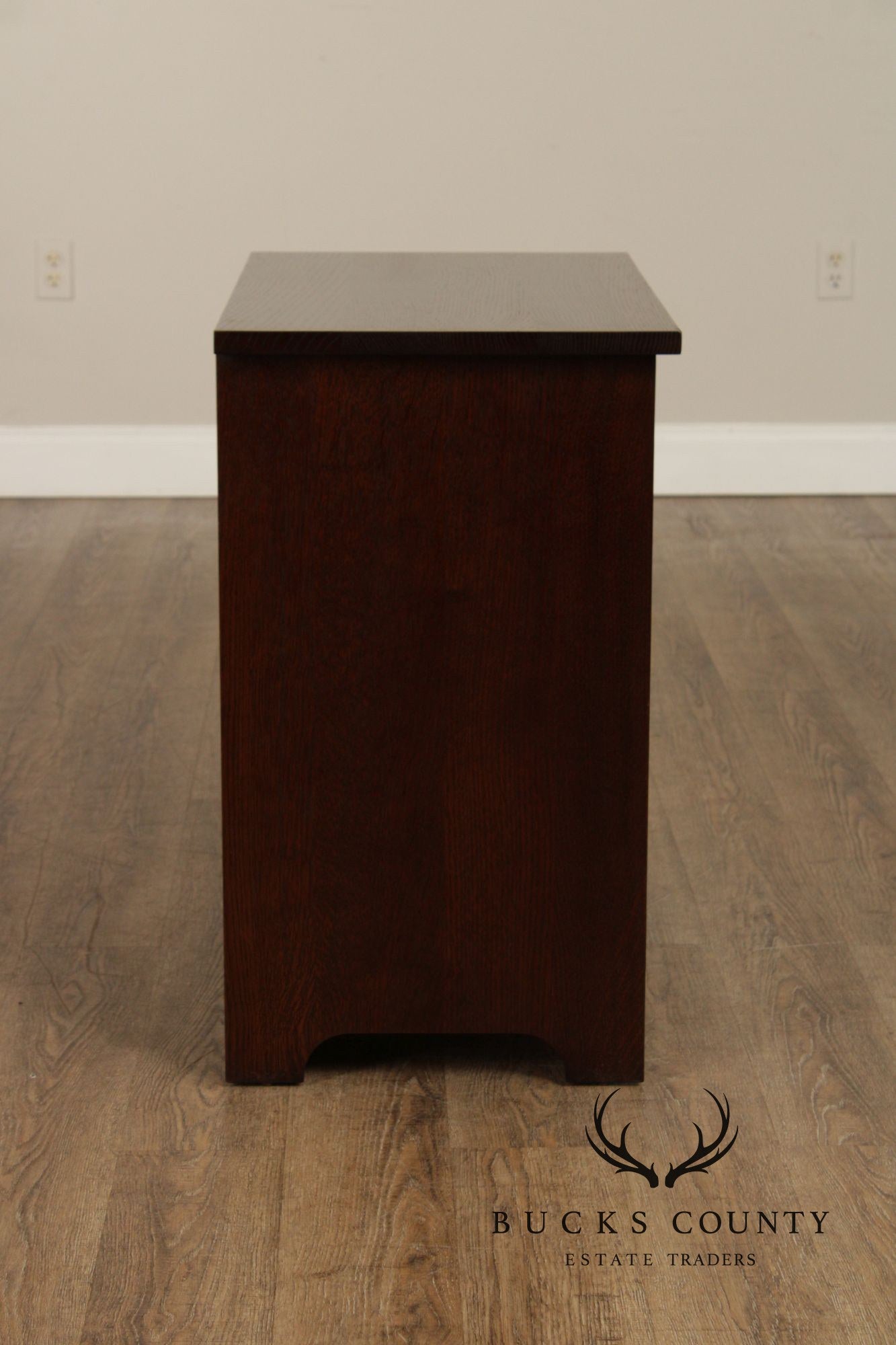 Stickley Mission Collection Oak Two-Drawer Media Console