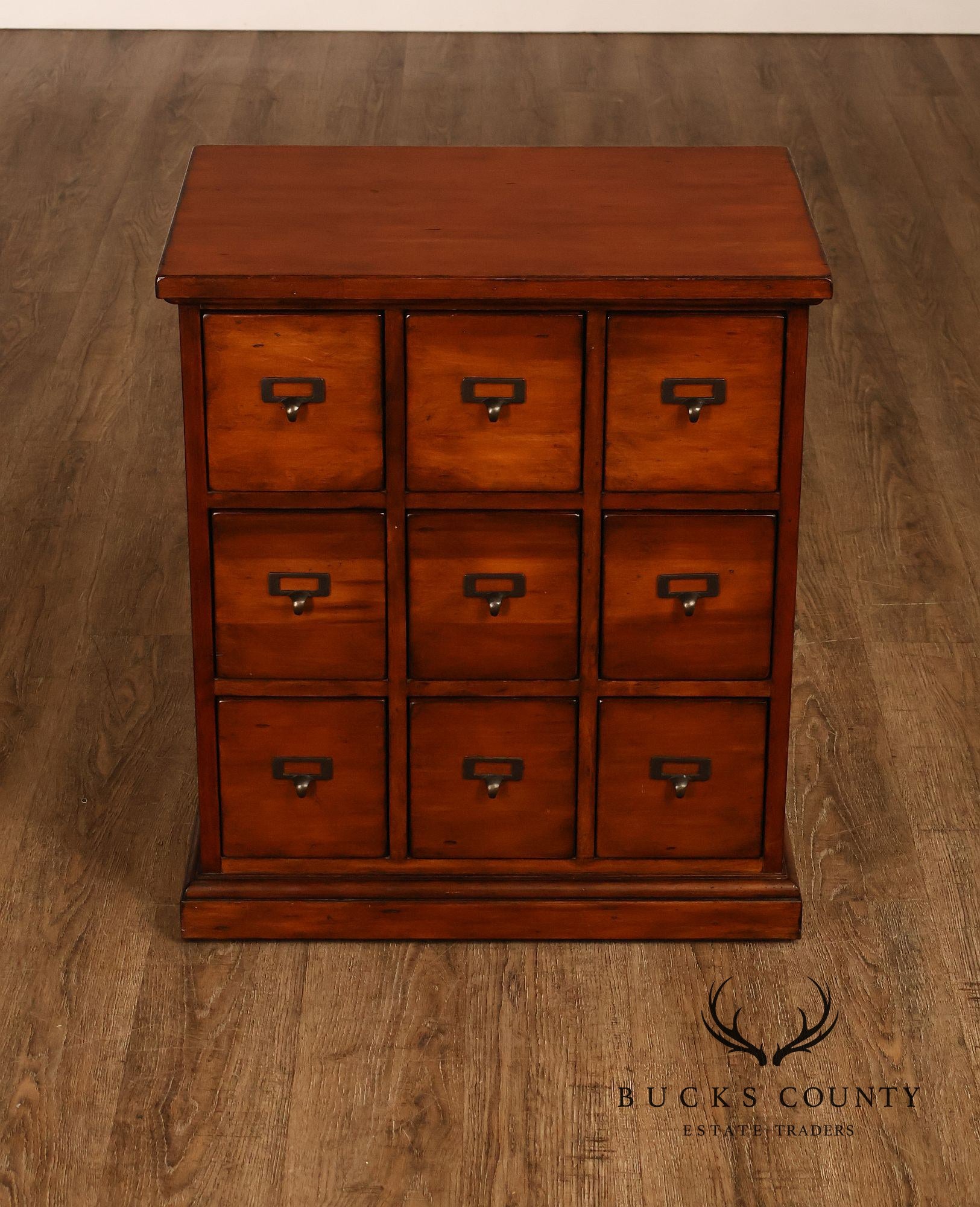 Ethan Allen Country Craftsman Apothecary Style Nine Drawer Chest