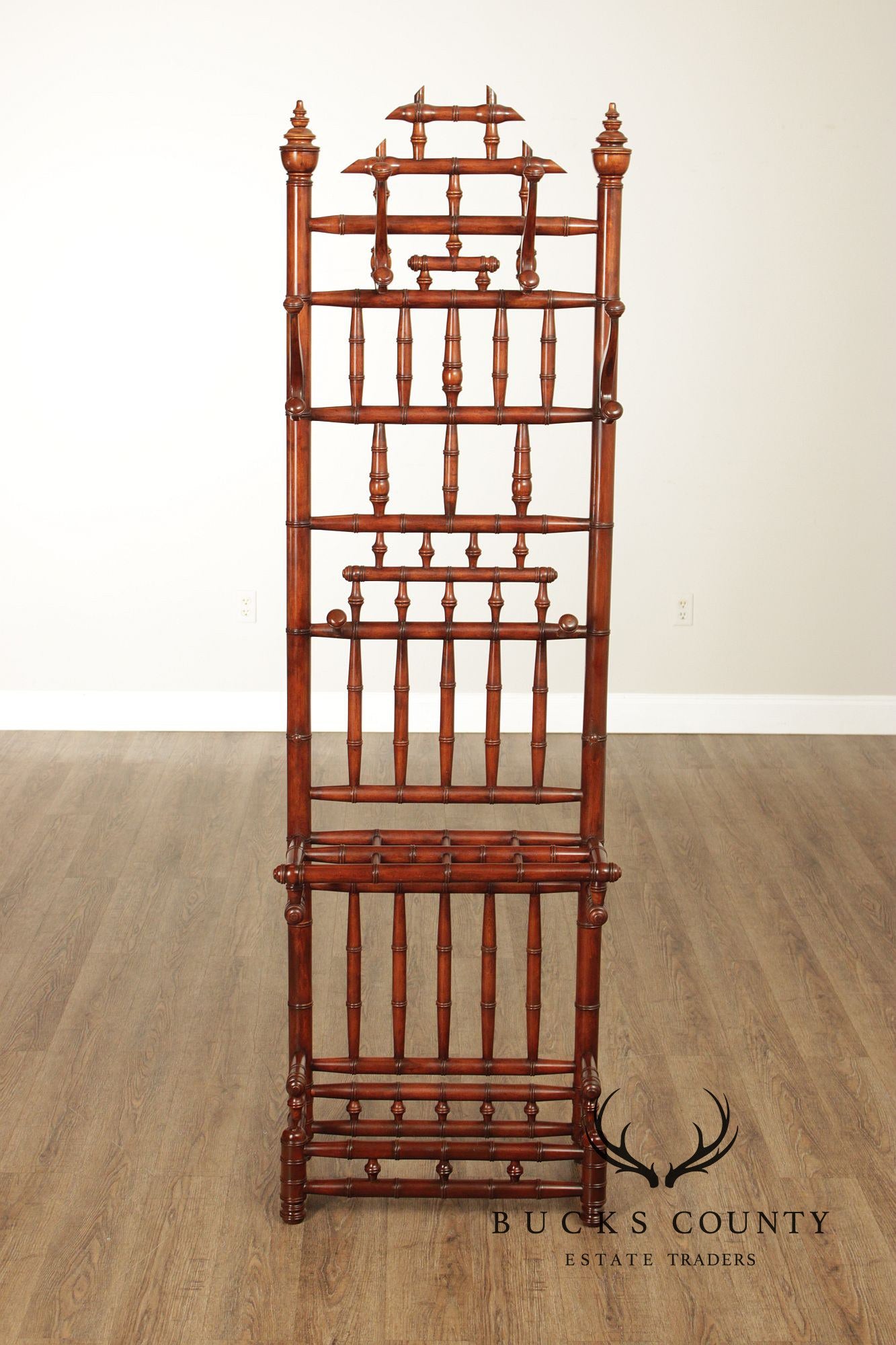 Aesthetic Movement Style Faux Bamboo Hall Tree