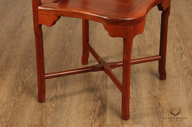 Chinese Rosewood Carved Corner Chair