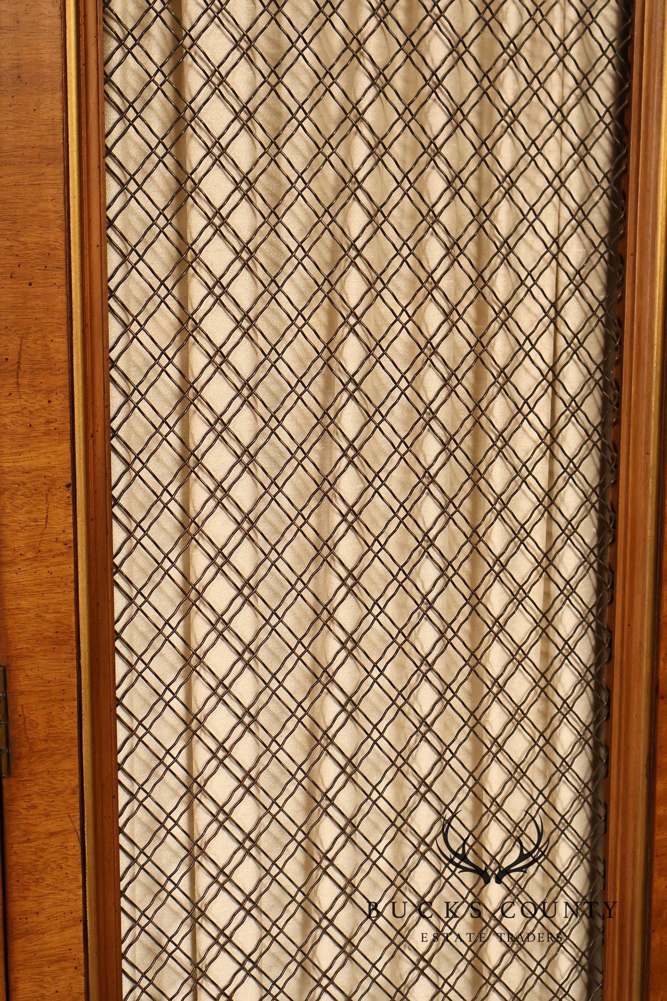 Henredon Vintage Pair Of Walnut Louis XVI Style Bookcases