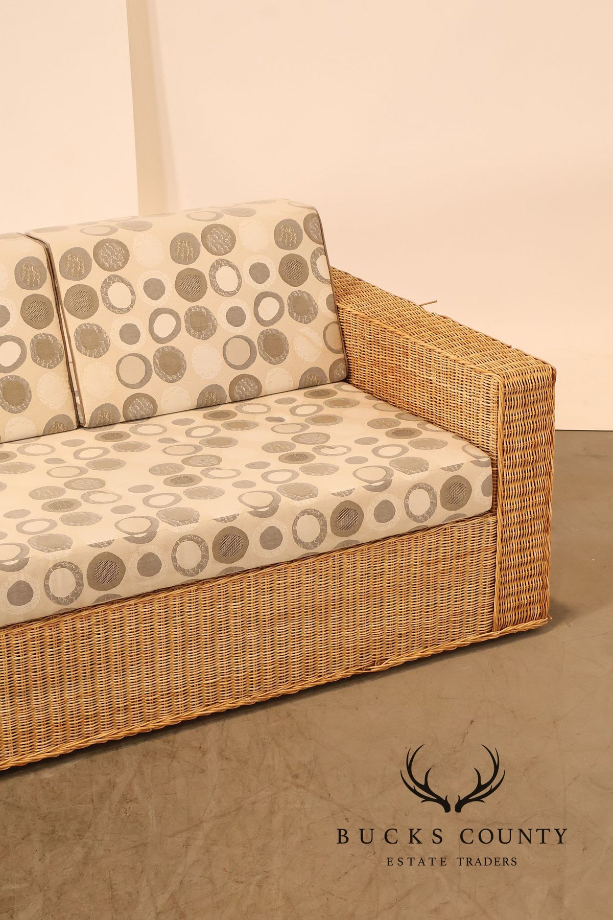 Gunther Lambert Wicker Sofa