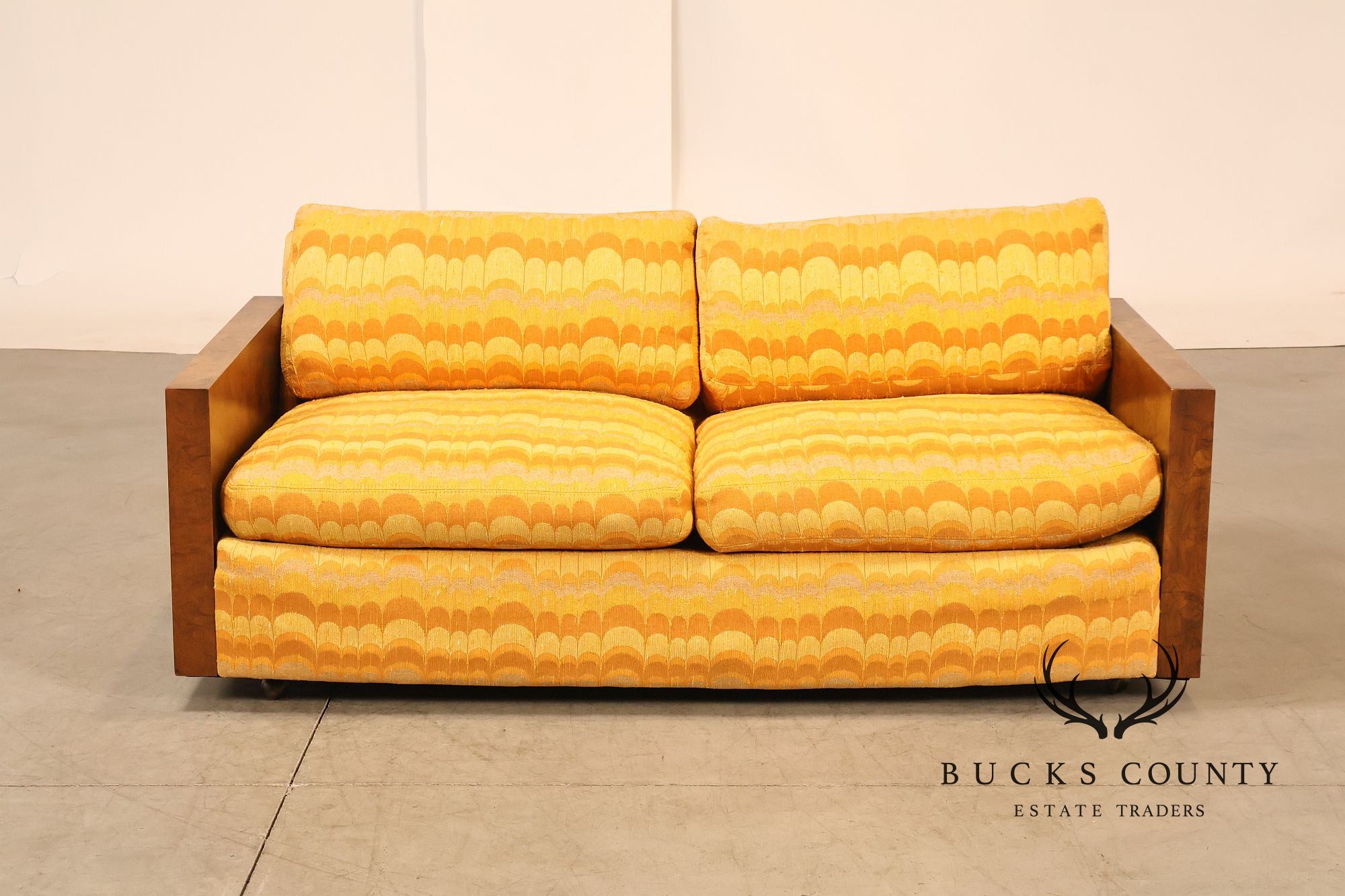 Milo Baughman For Thayer Coggin Mid Century Modern Two Seat Sofa Loveseat
