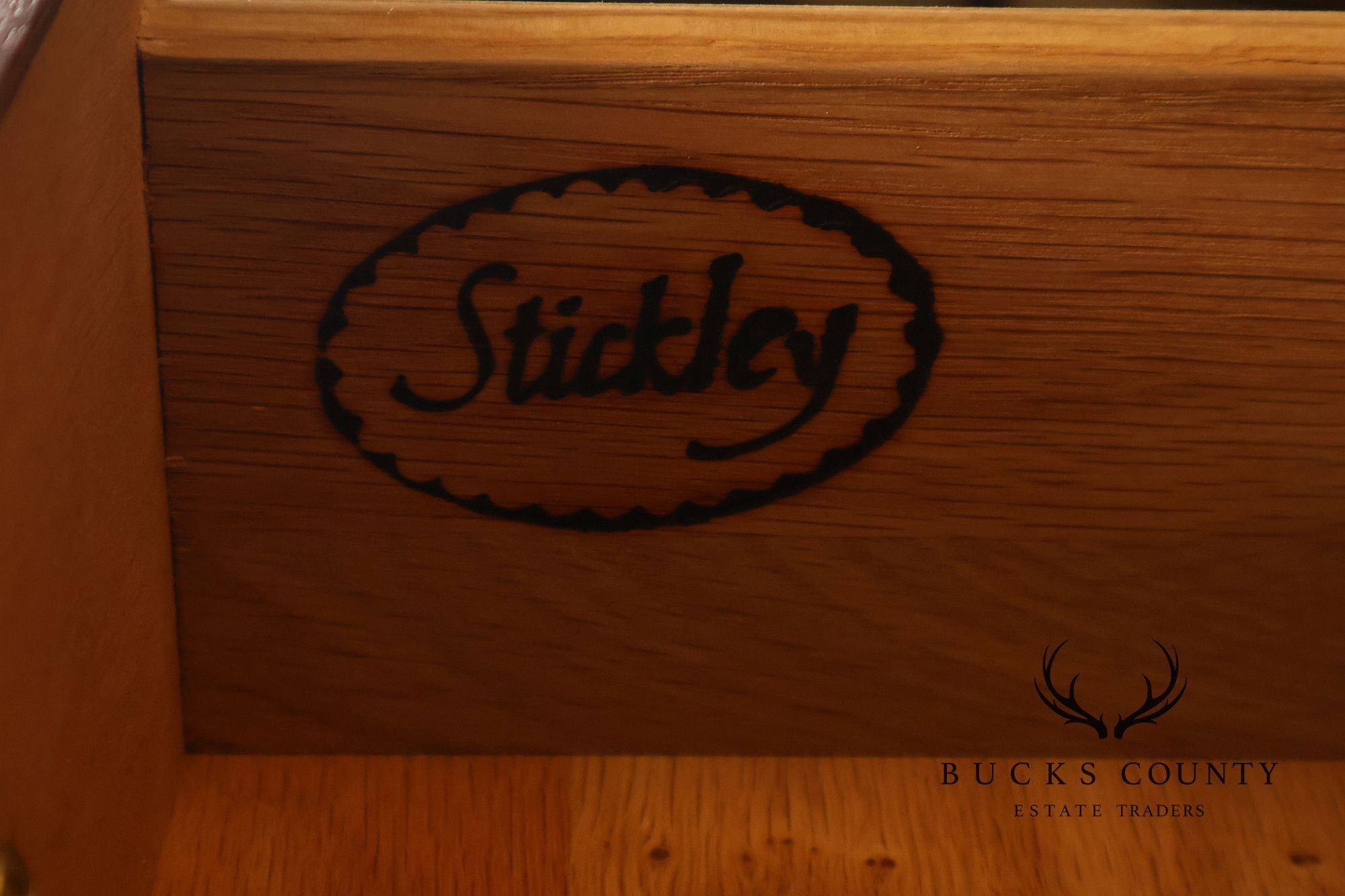 Stickley Georgian Style Banded Mahogany Tall Chest