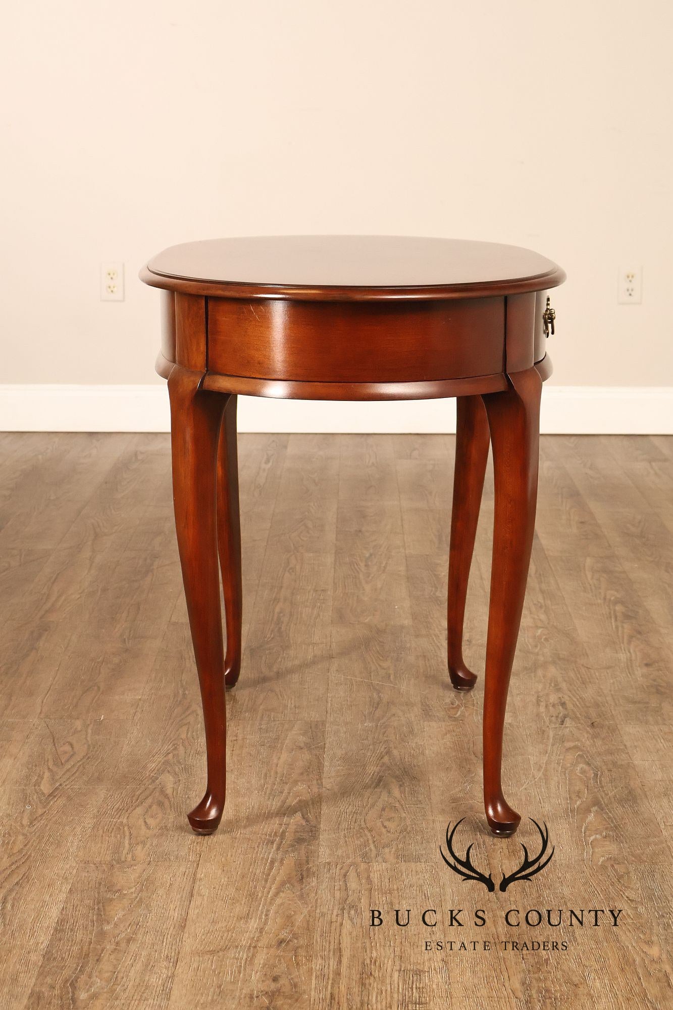 Superior Furniture Company Traditional Oval Cherry Petite Writing Desk