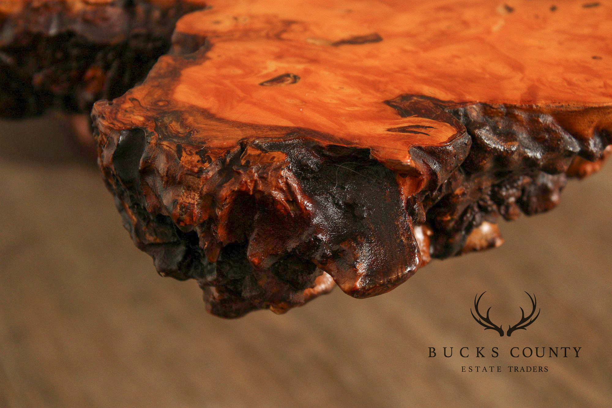 The Burlwood Co. Star Dust Redwood Burl Live Edge Coffee Table