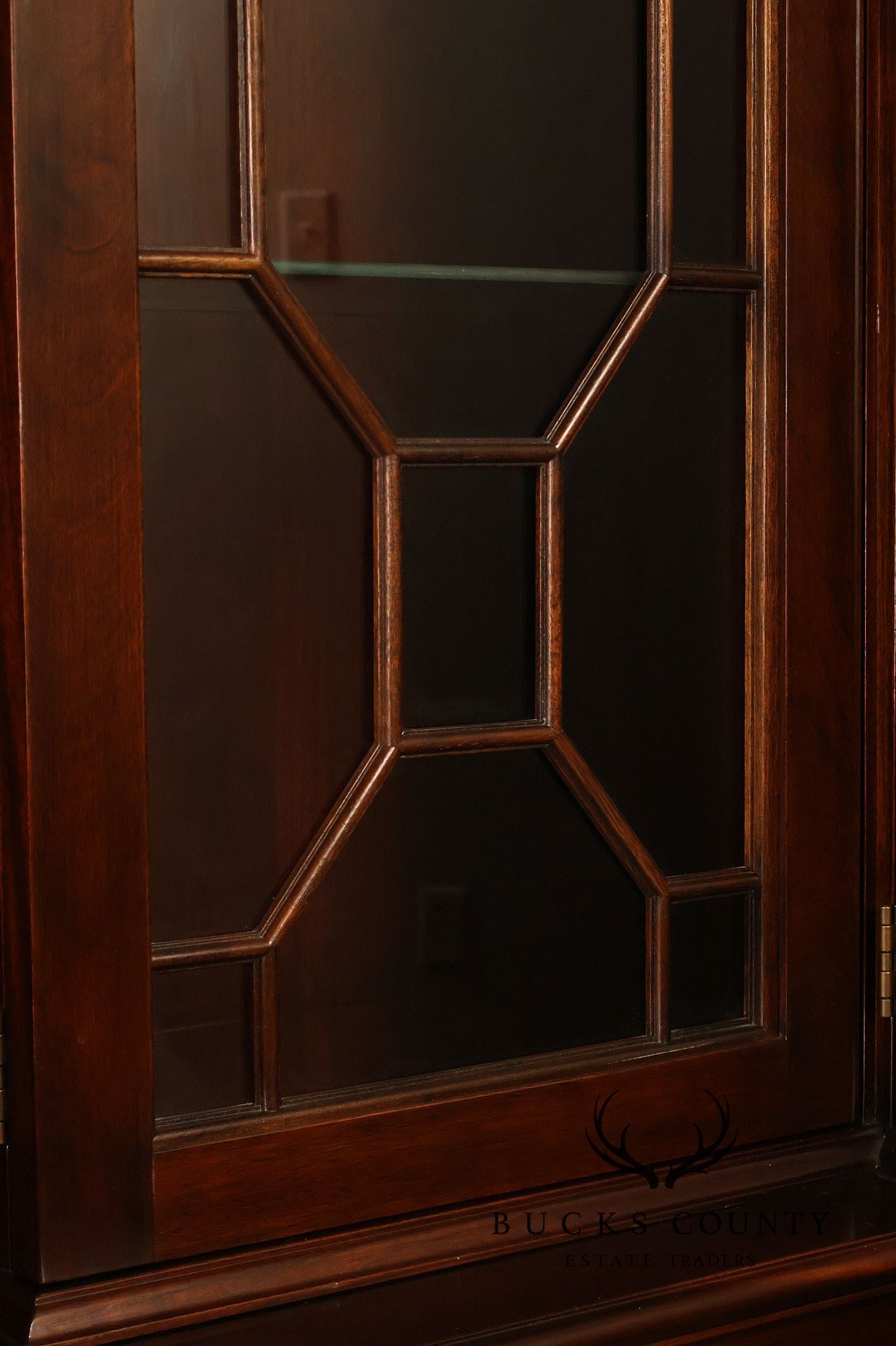 Stickley Georgian Style Mahogany Bookcase Breakfront