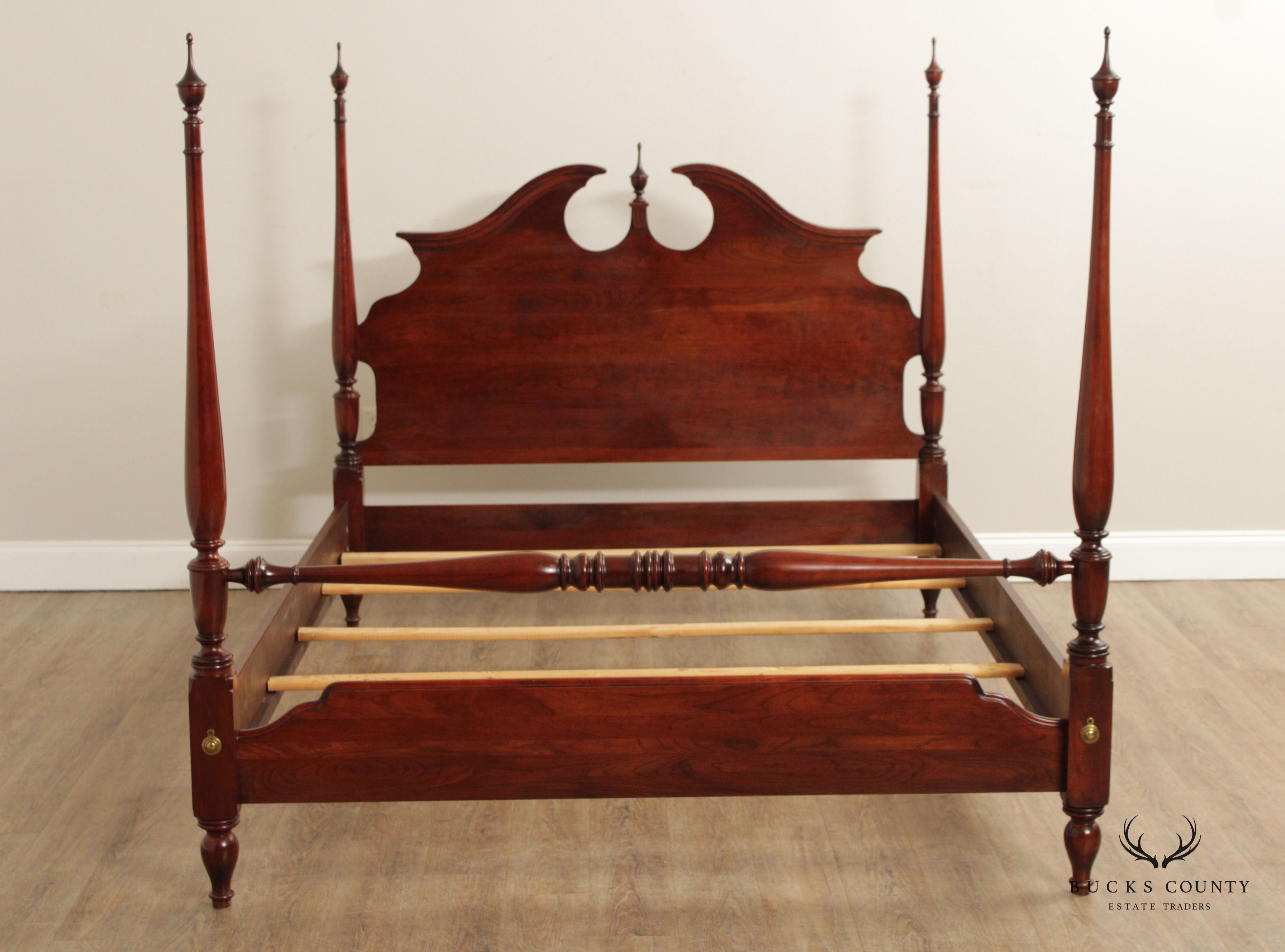 Nathan Hale Traditional Queen Size Cherry Poster Bed