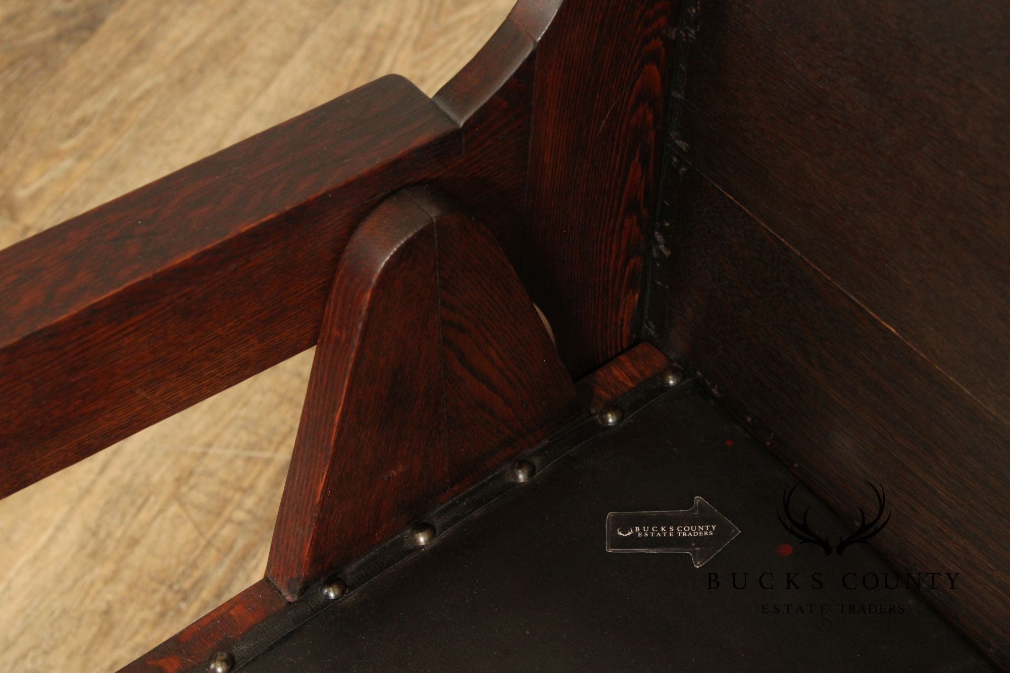 English Arts And Crafts Oak and Leather Metamorphic Armchair  Game Table