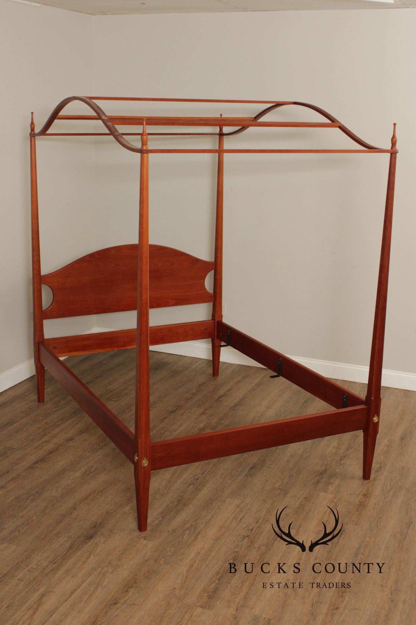 David Margonelli Custom Crafted Full Size Cherry Canopy Poster Bed