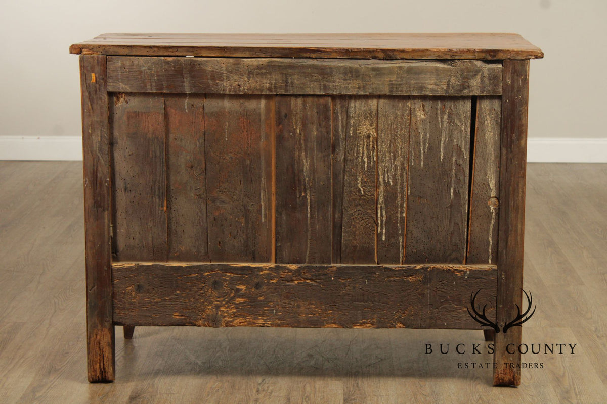 Antique Country French Pine Two Door Sideboard