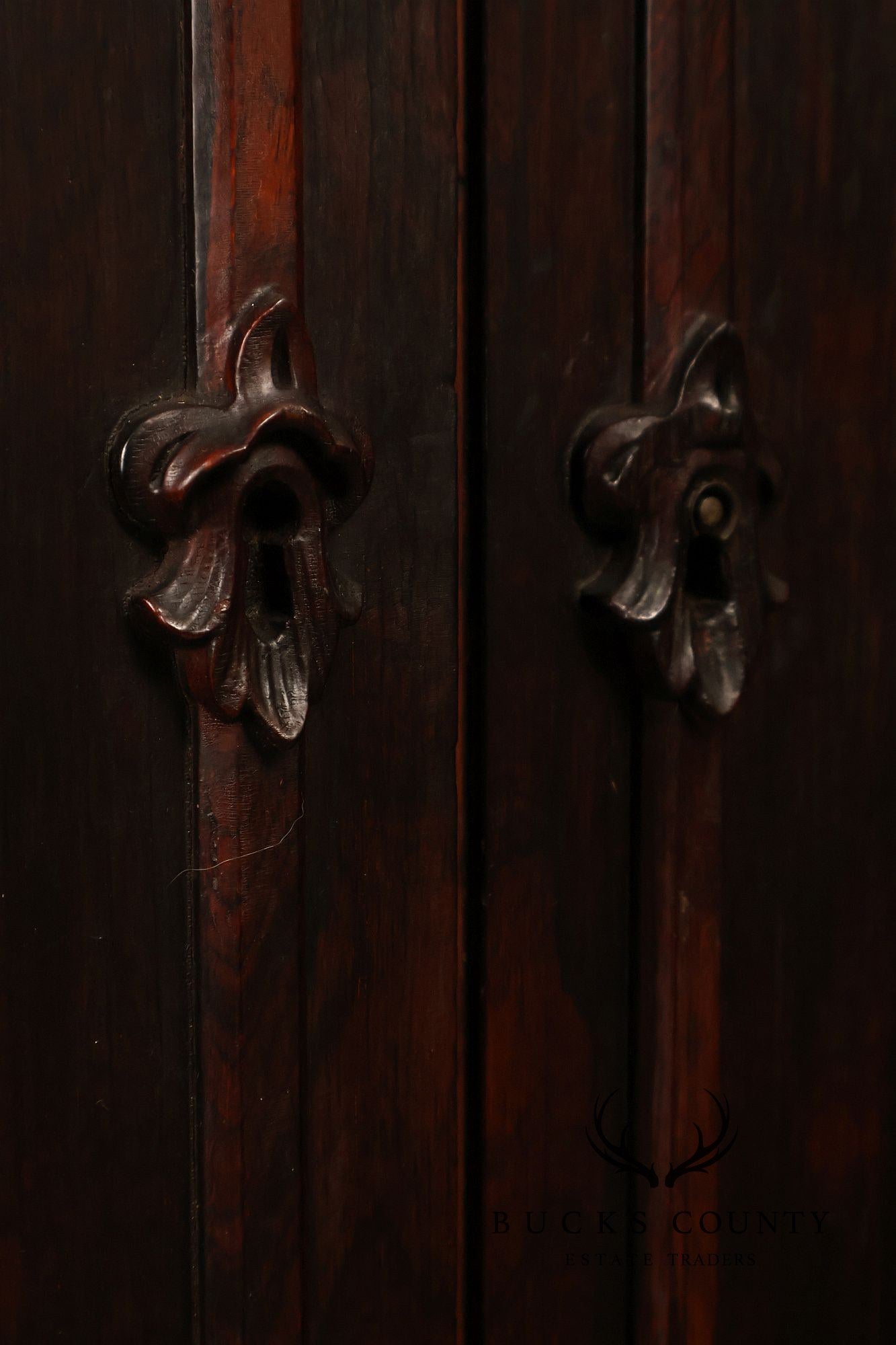 Antique Victorian Rosewood Carved Server