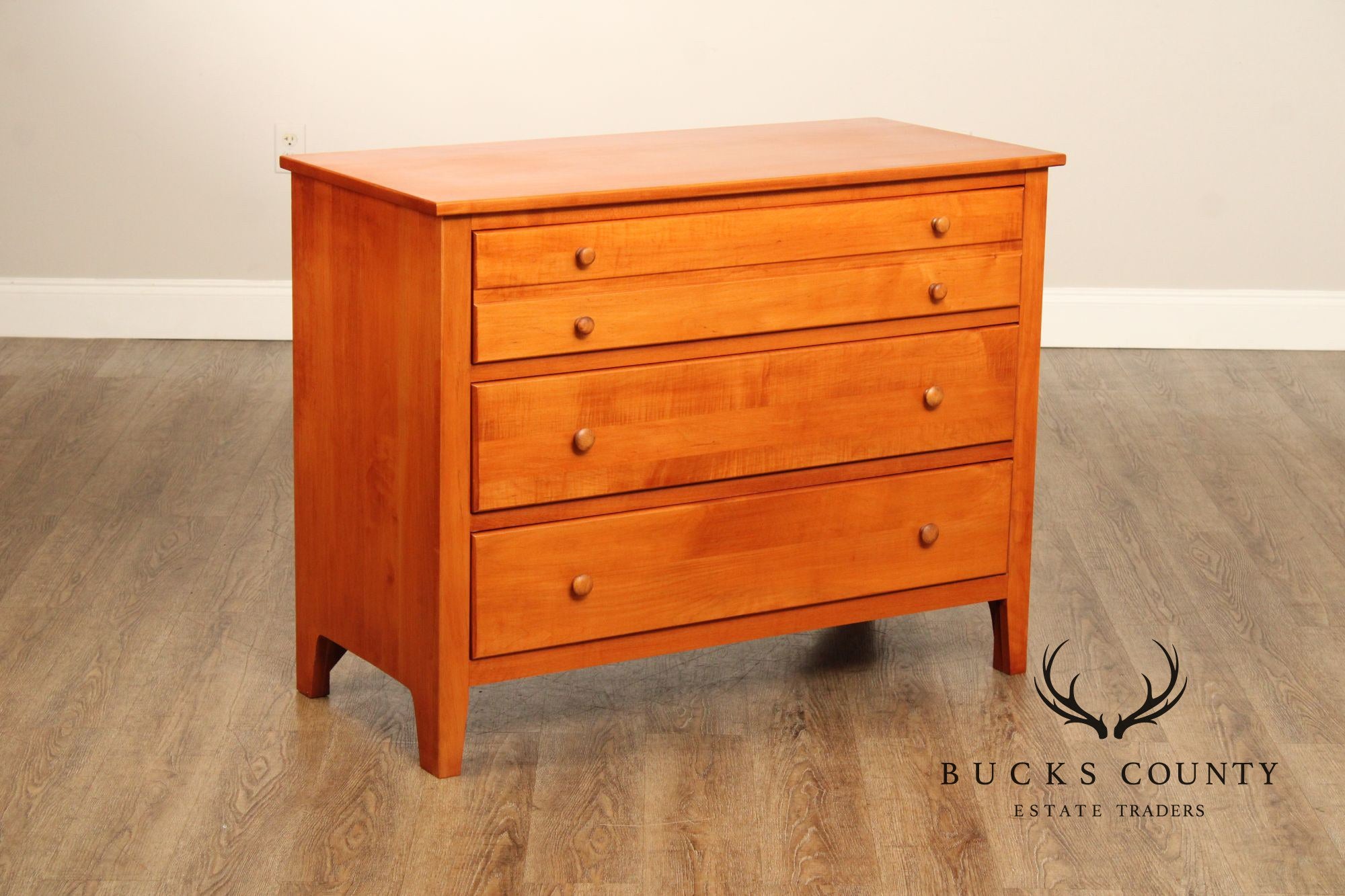 Shaker Style Solid Maple Single Dresser Chest of Drawers