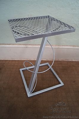 Contemporary Set of 2 Modern Design Expanded Metal Side Tables