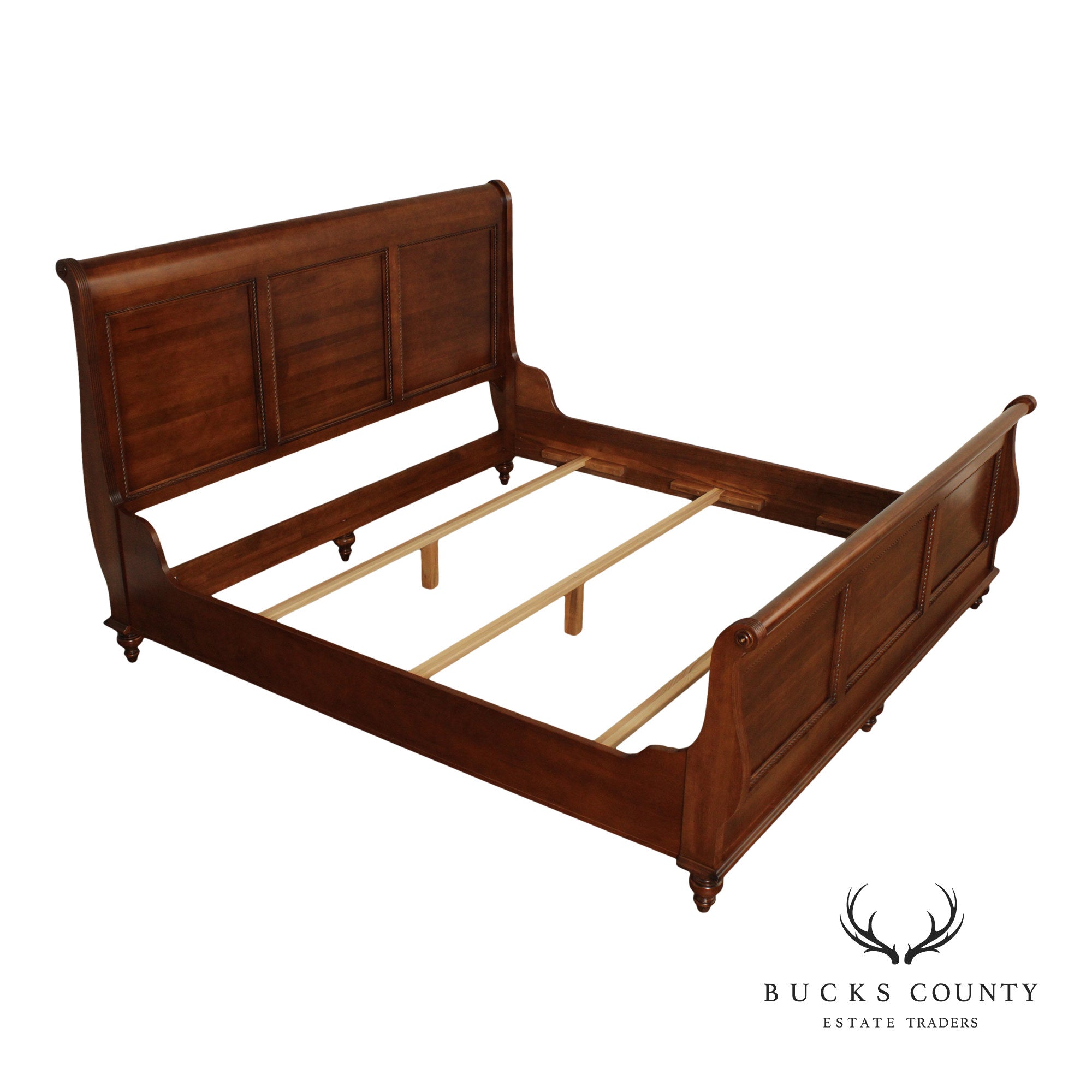 Durham Furniture 'Savile Row' Solid Maple King Sleigh Bed