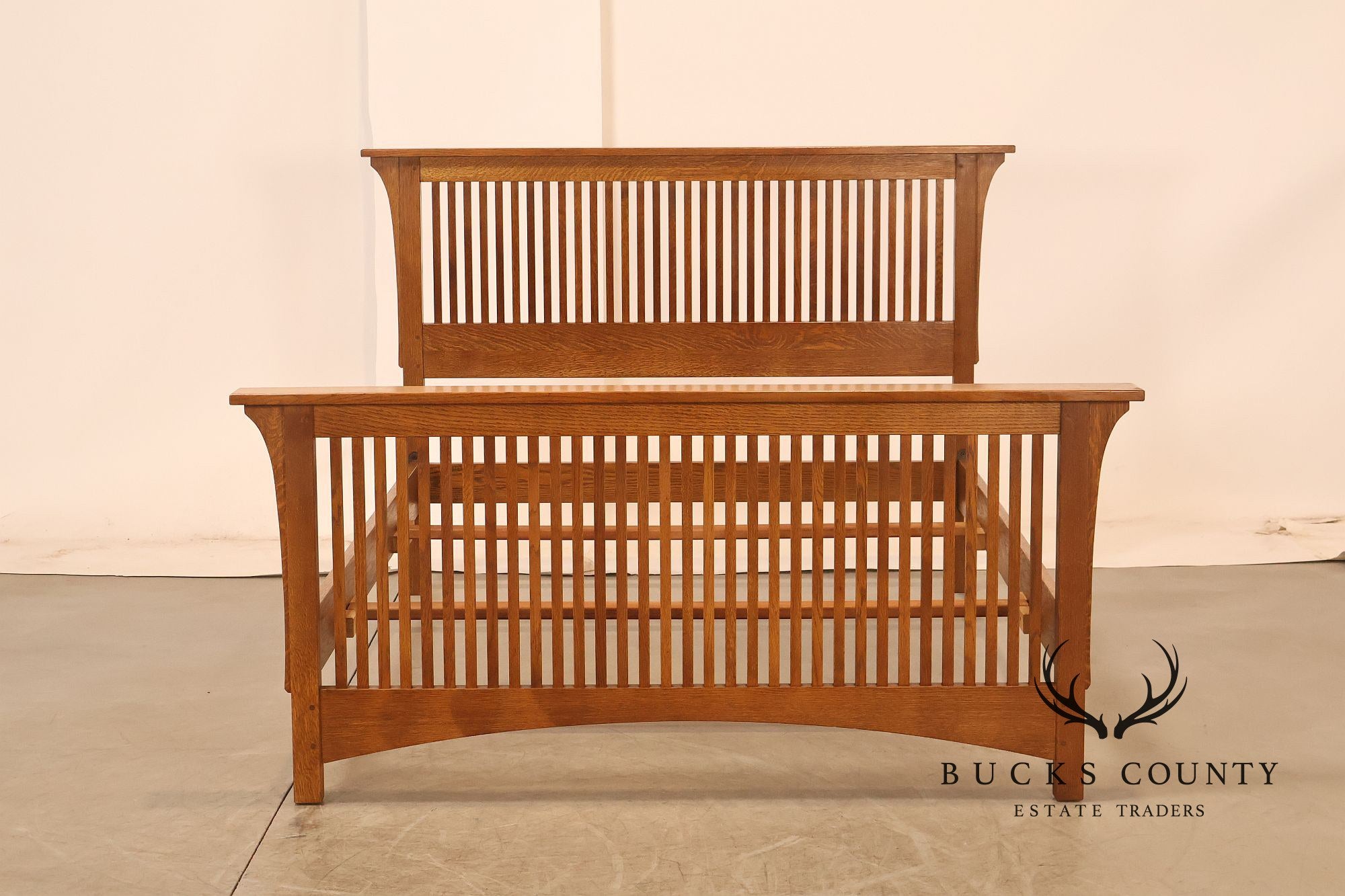 Stickley Mission Collection Oak Spindle Full Size Bed