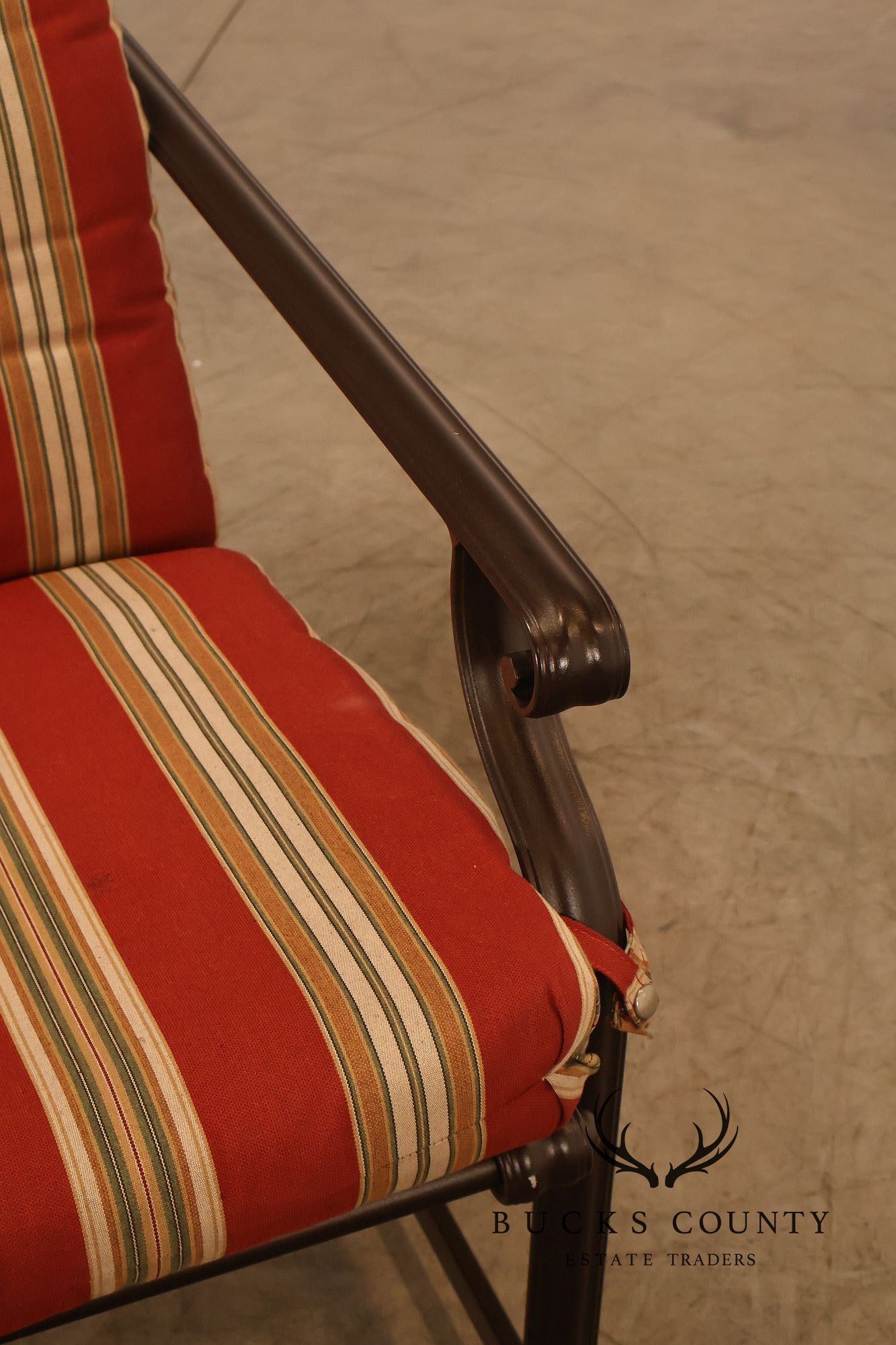 Brown Jordon Outdoor Patio Reclining Lounge Chair with Ottoman