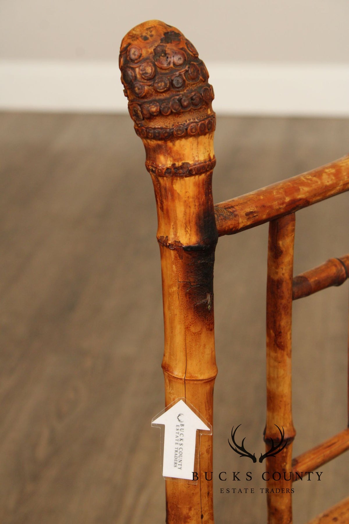 Antique Victorian Bamboo Corner Chair
