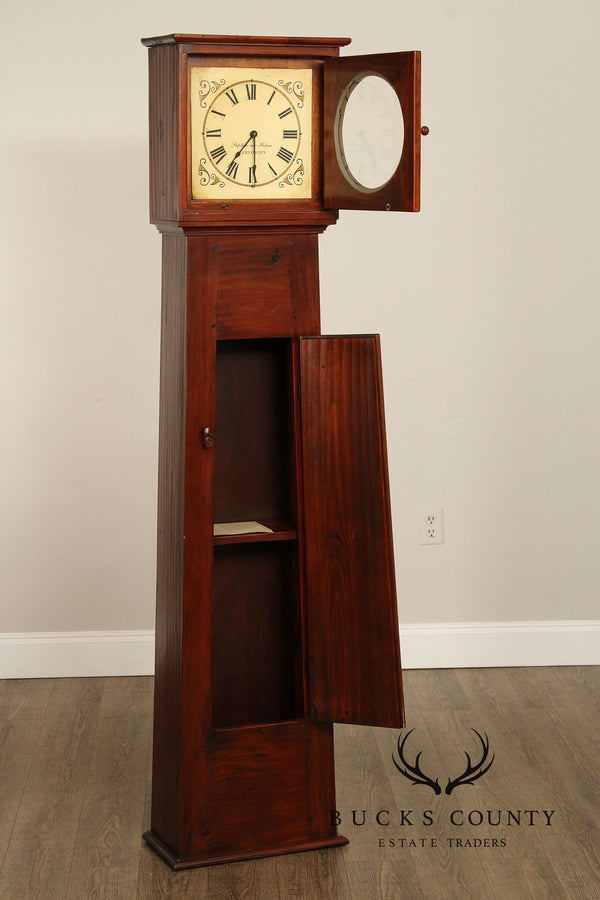Stephen Von Hohen Bucks County Pine Grandfather Clock