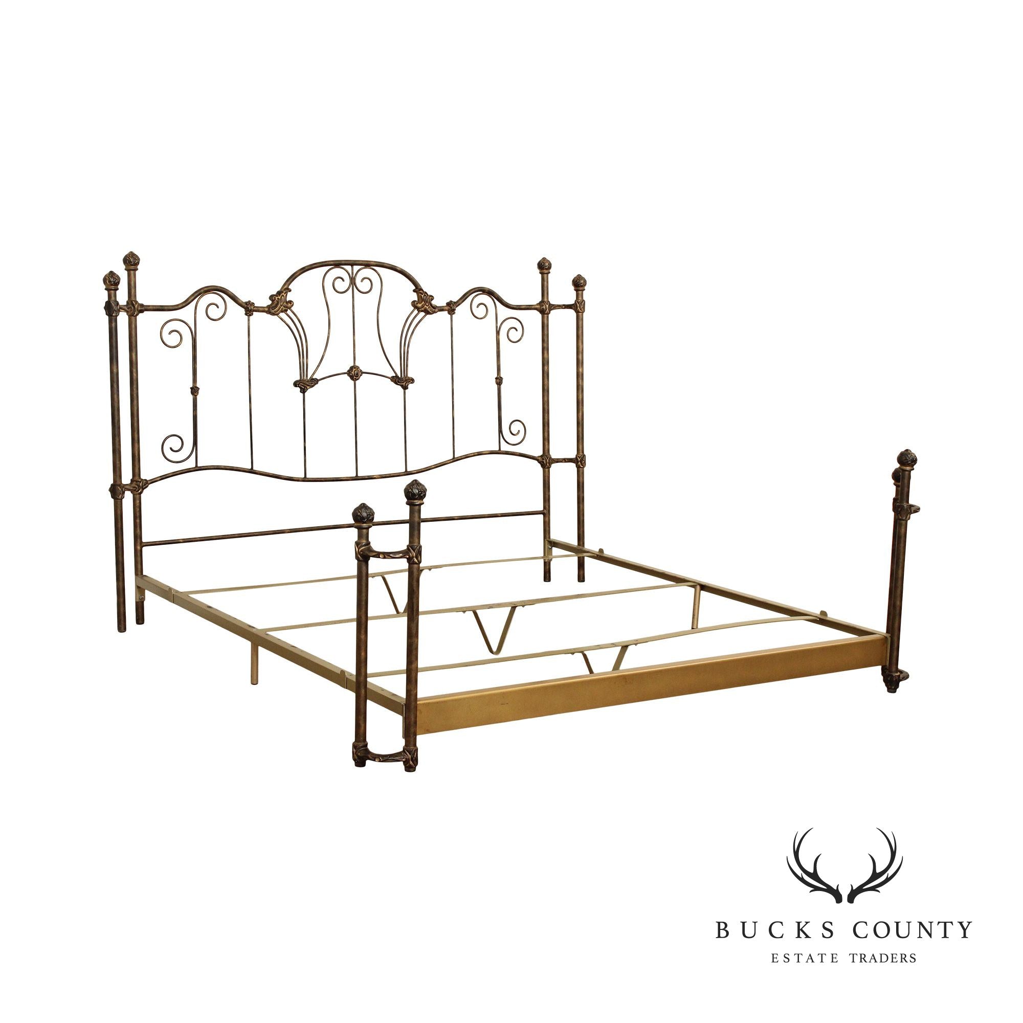 French Style Olympic California King Wrought Iron Bed Frame