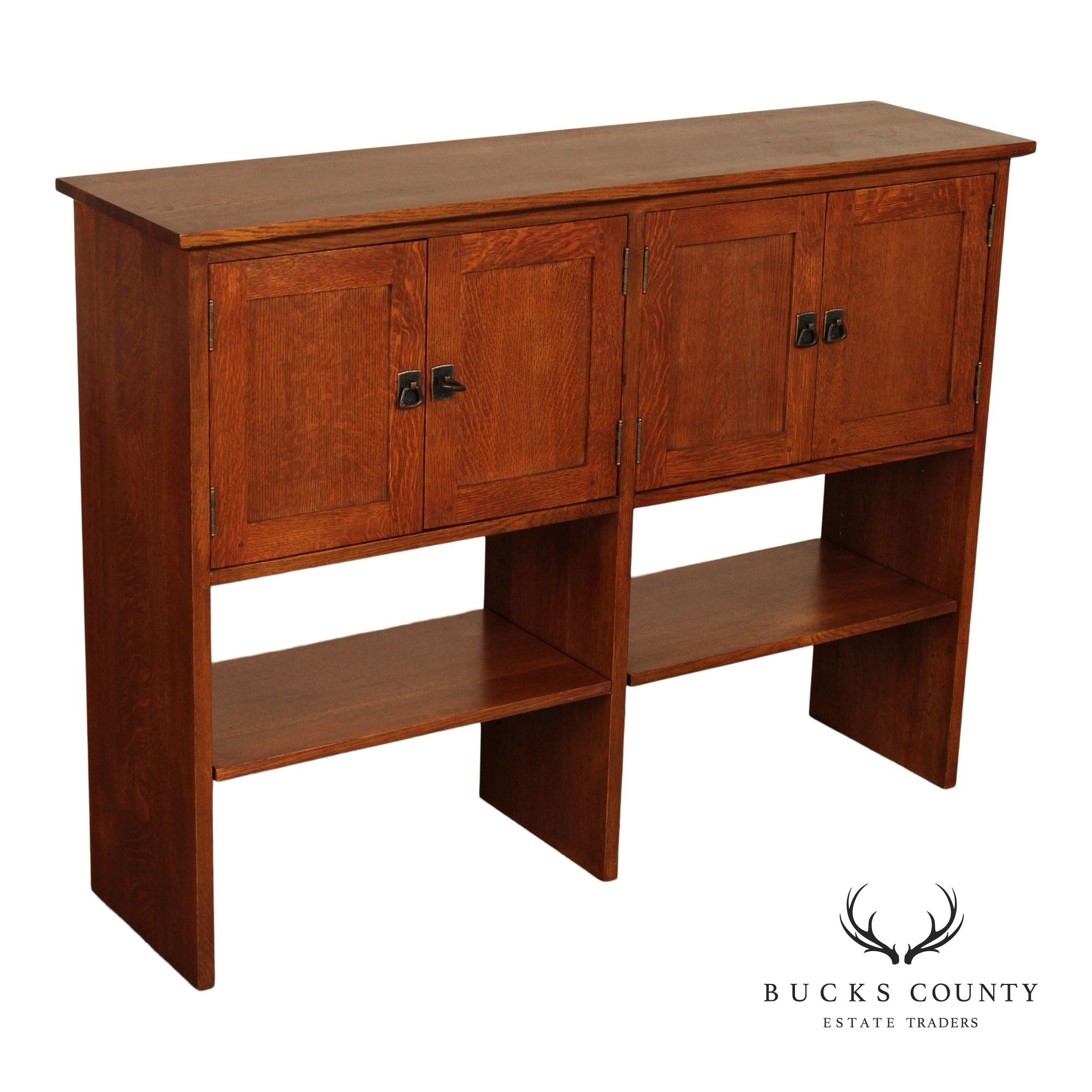 Stickley Mission Collection Oak Bookcase Hutch Top