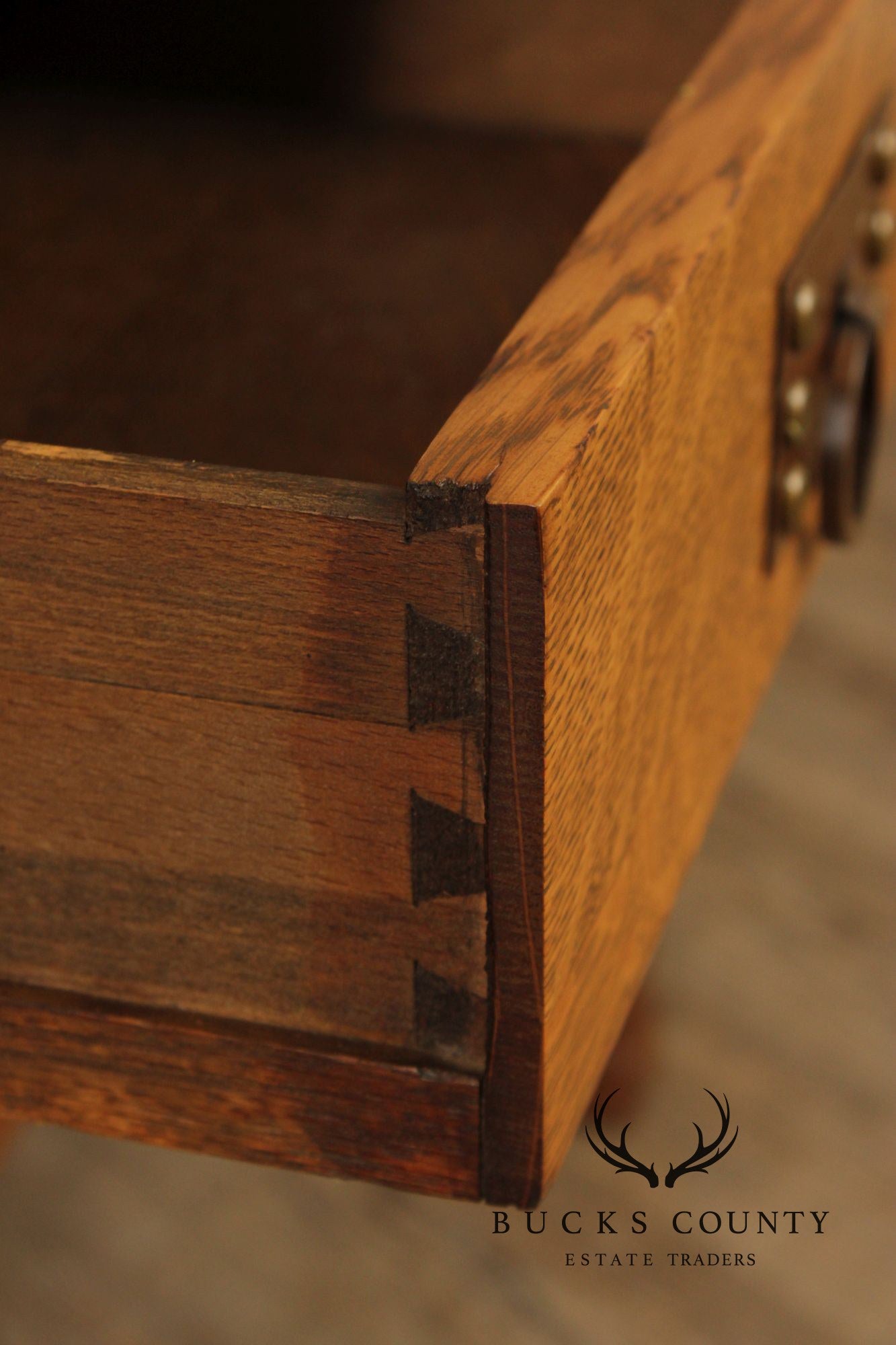 Stickley Brothers Antique Mission Oak Library Table