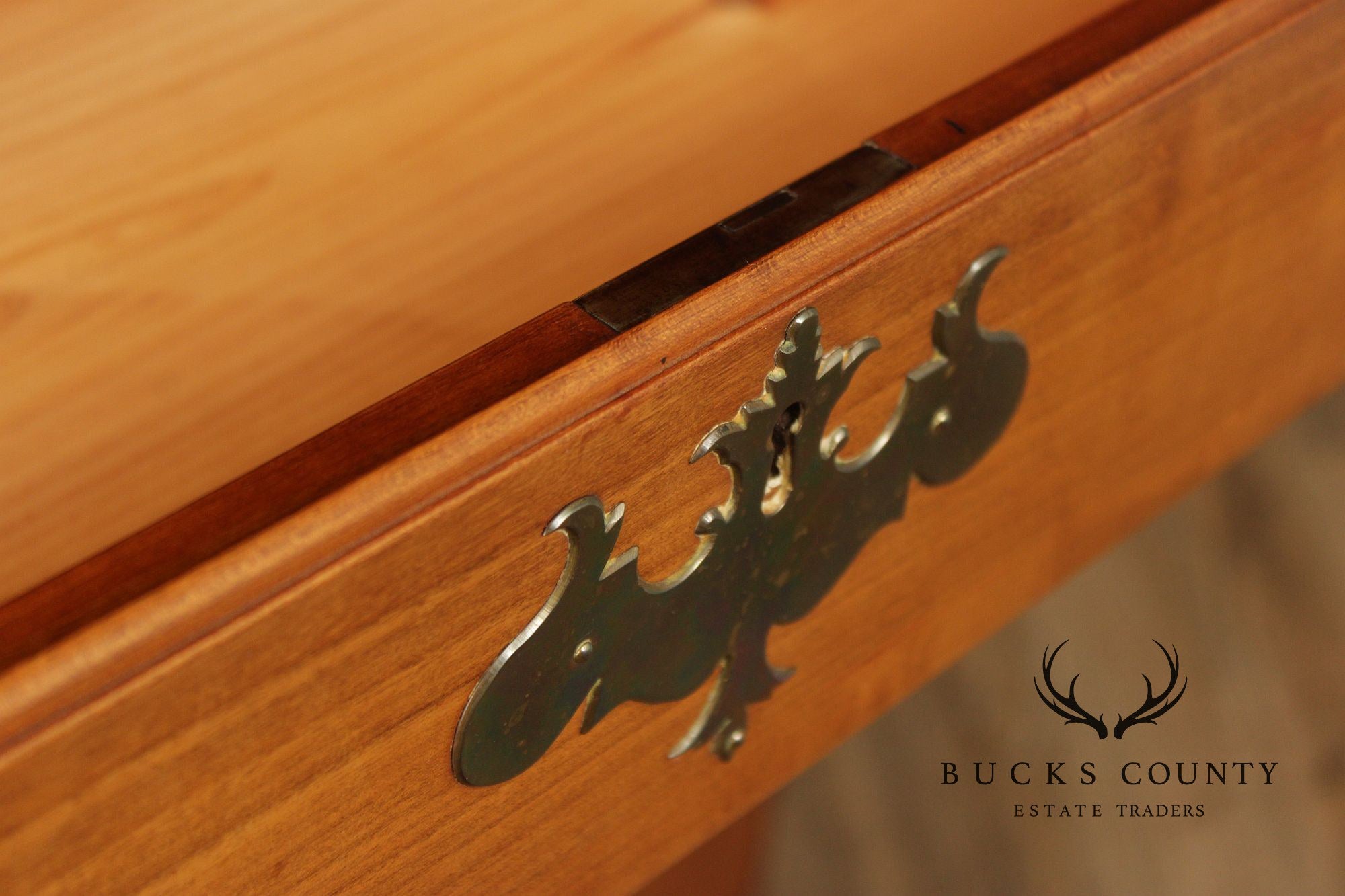 Robert Whitley Chippendale Style  Hand Crafted Cherry Chest Of Drawers