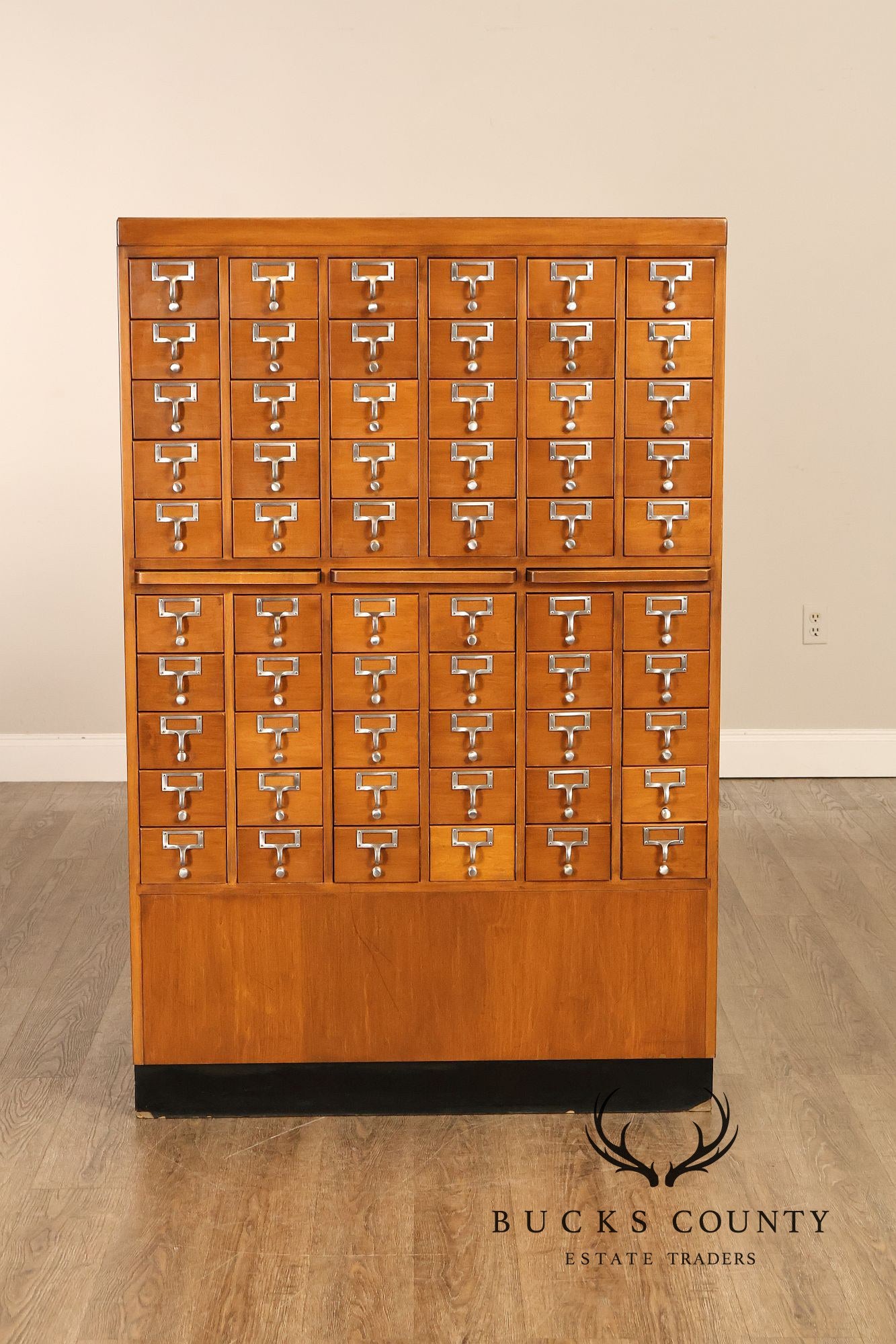 Mid Century 60-Drawer Library Card Catalog